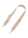 Bandoulière Anagram en jacquard et cuir de veau | Beige by LOEWE LOEWE Bandoulière Anagram en jacquard et cuir de veau | Beige