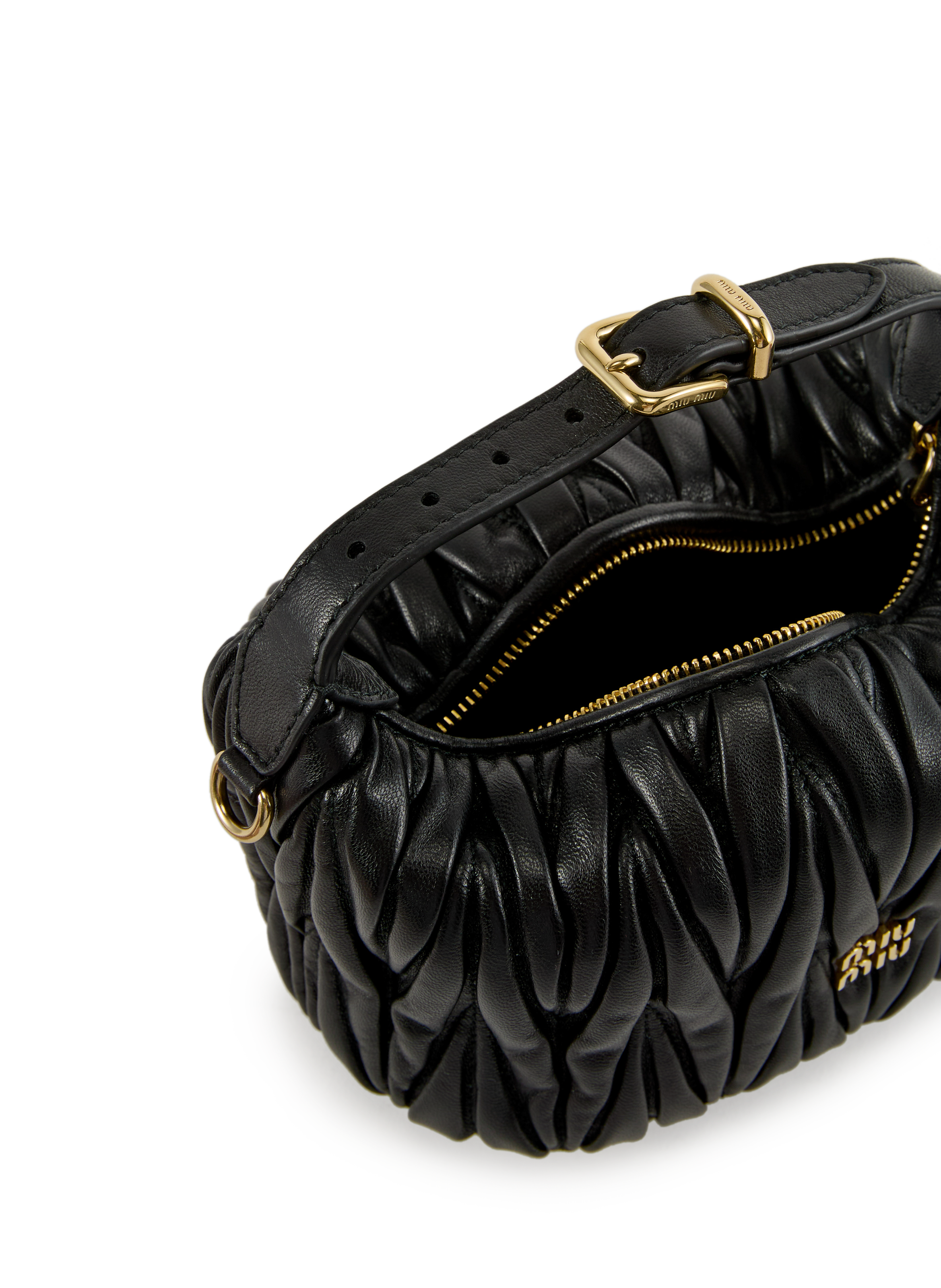 Sac à main Contenitori en cuir  MIU MIU Noir