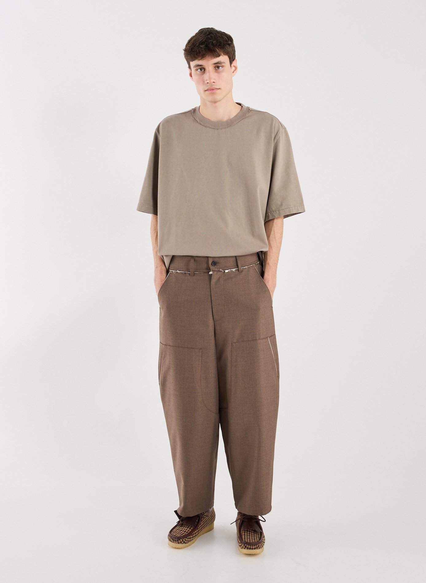 Wide frayed pants CAMIEL FORTGENS