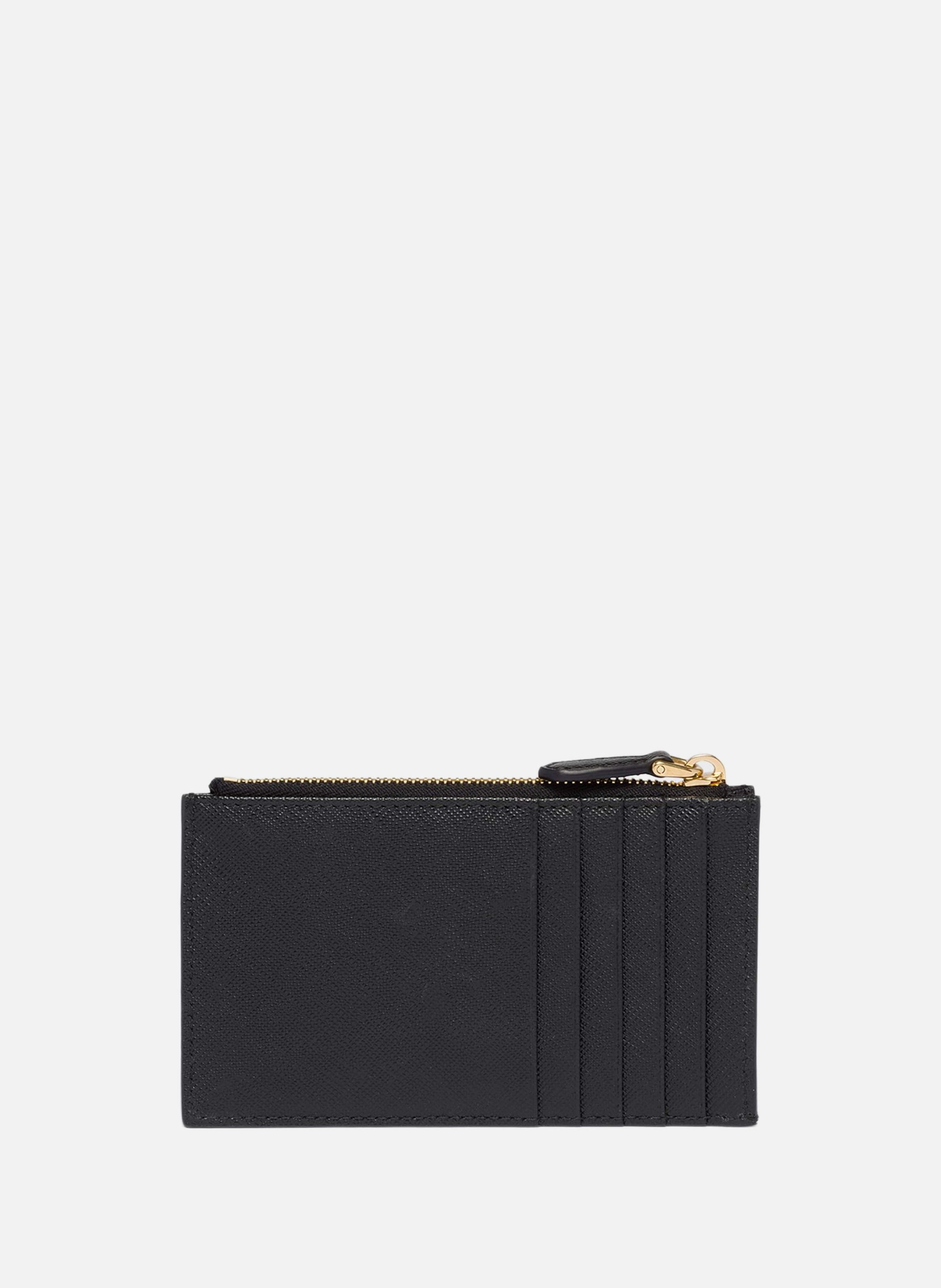 Porte-cartes en cuir saffiano PRADA Noir