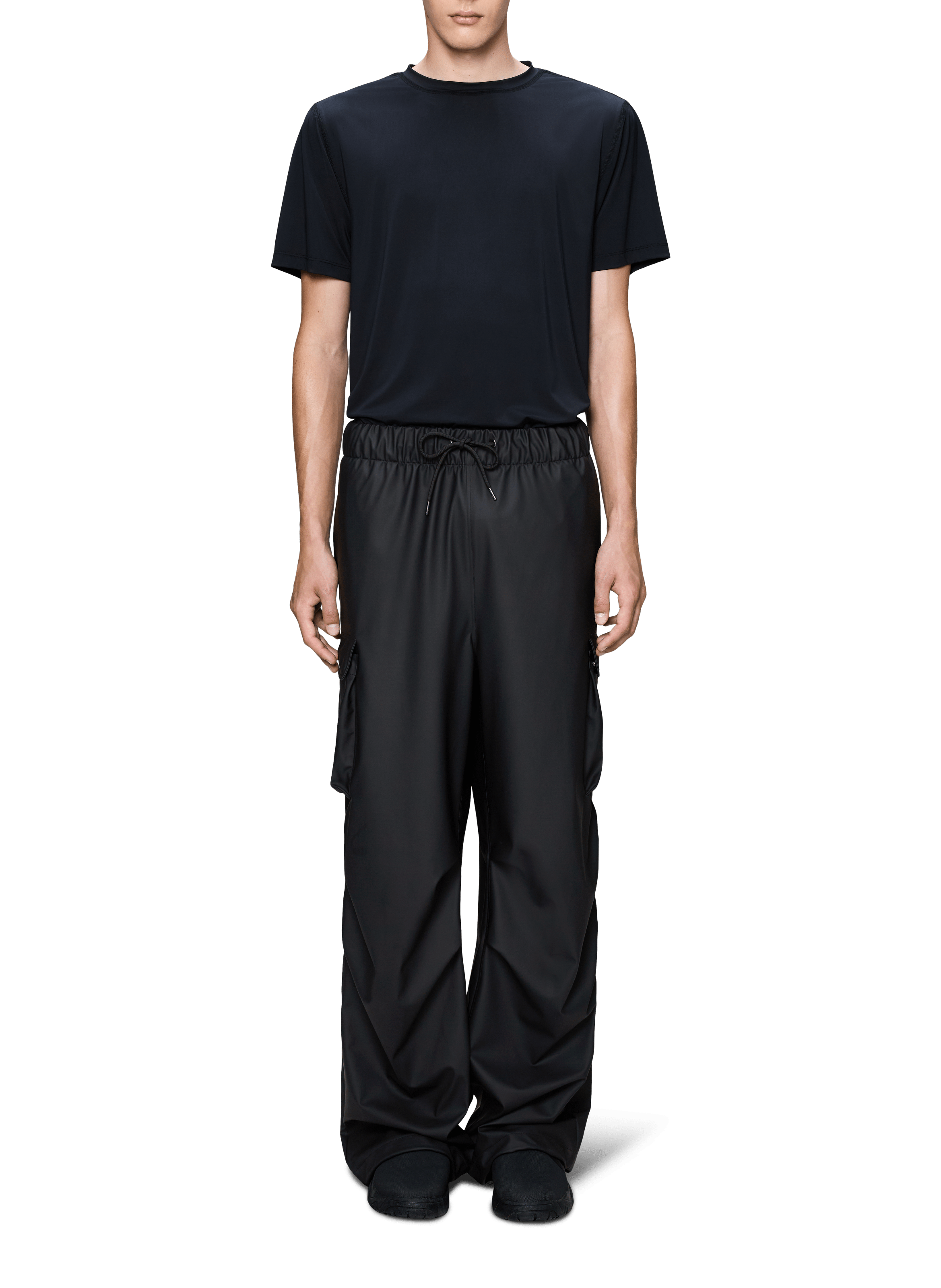 Pantalon cargo imperméable RAINS Noir