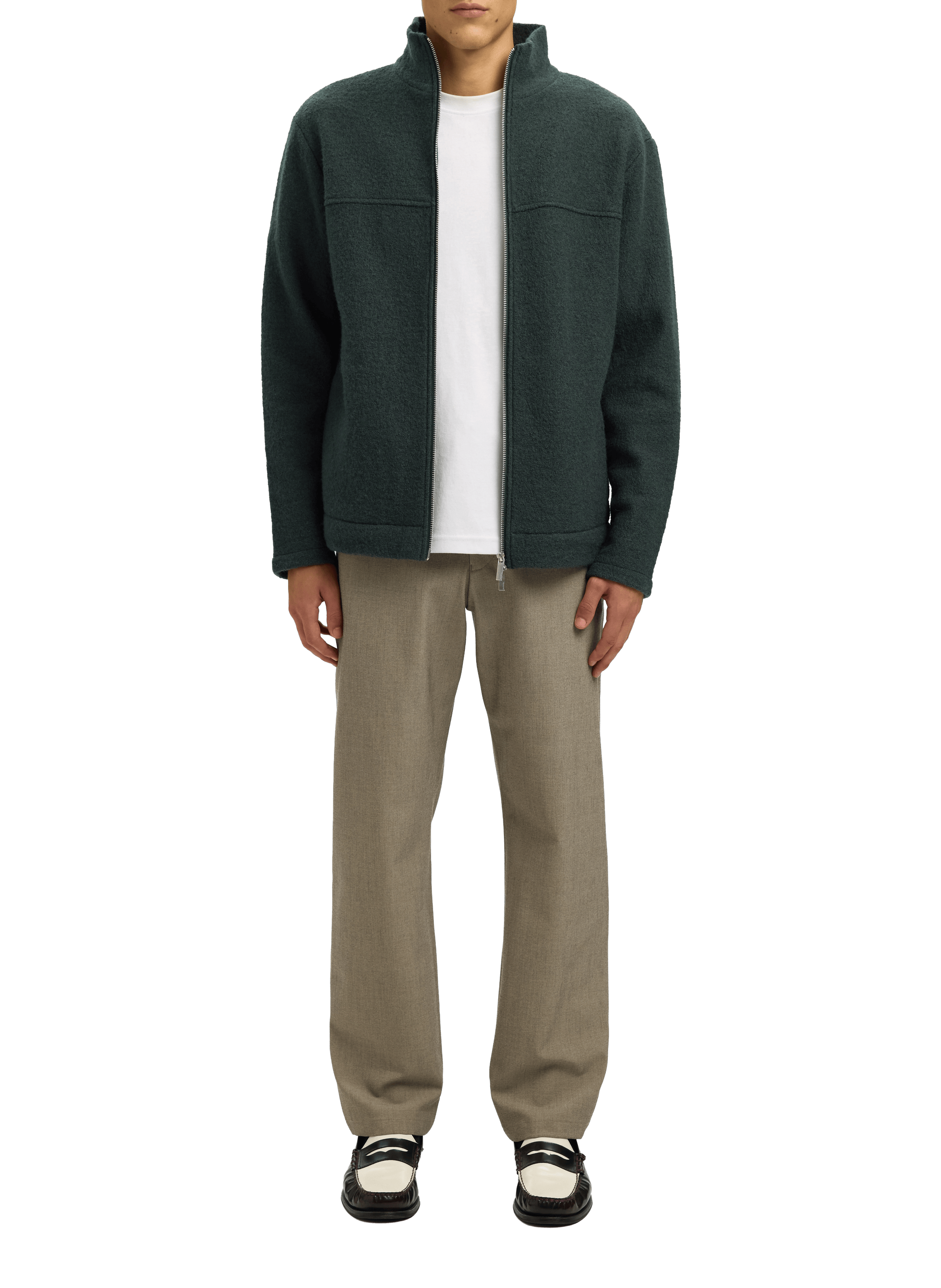 Double-breasted blazer SELECTED Green