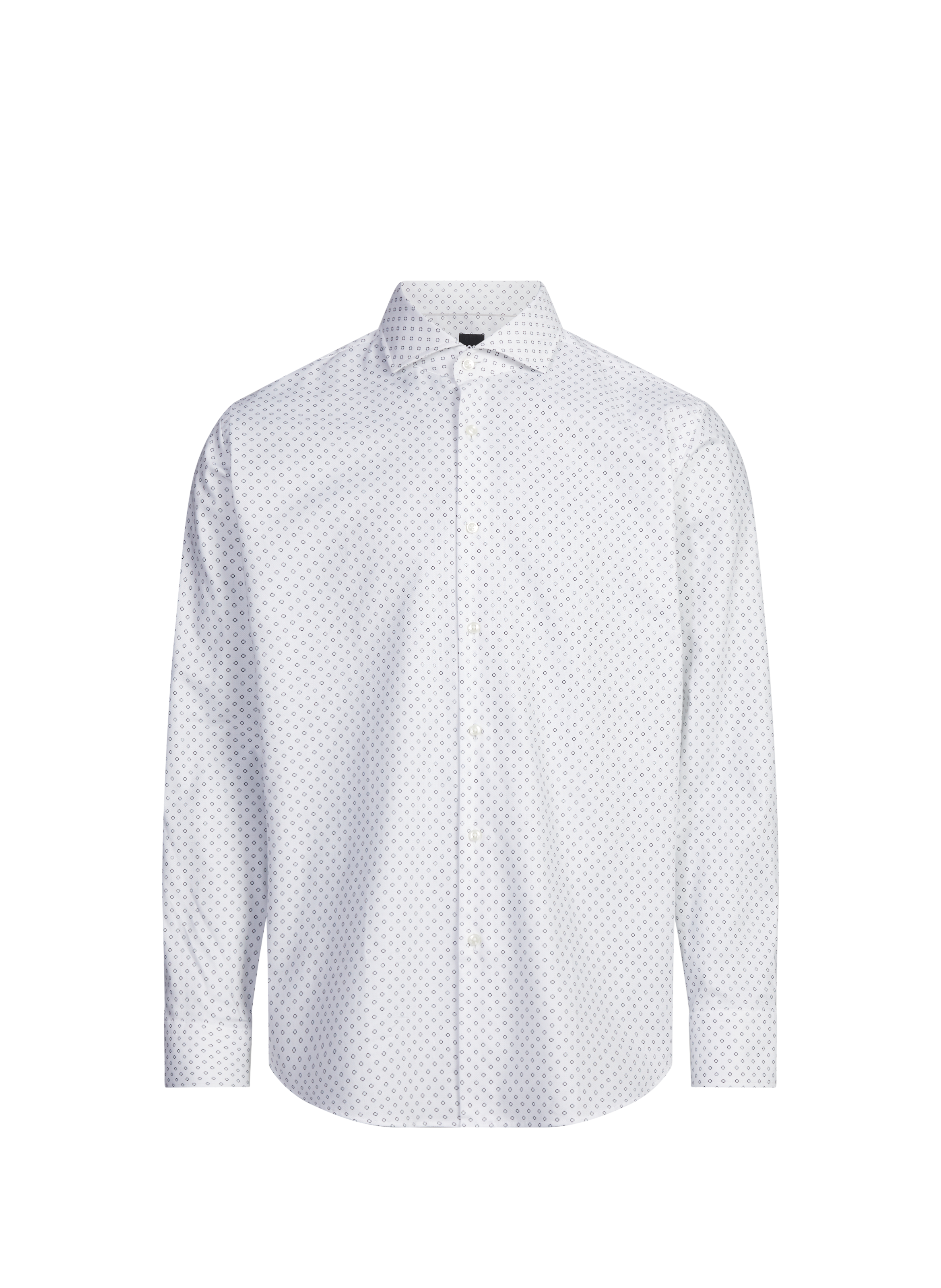 Chemise Joe à motif en coton mélangé BOSS Blanc