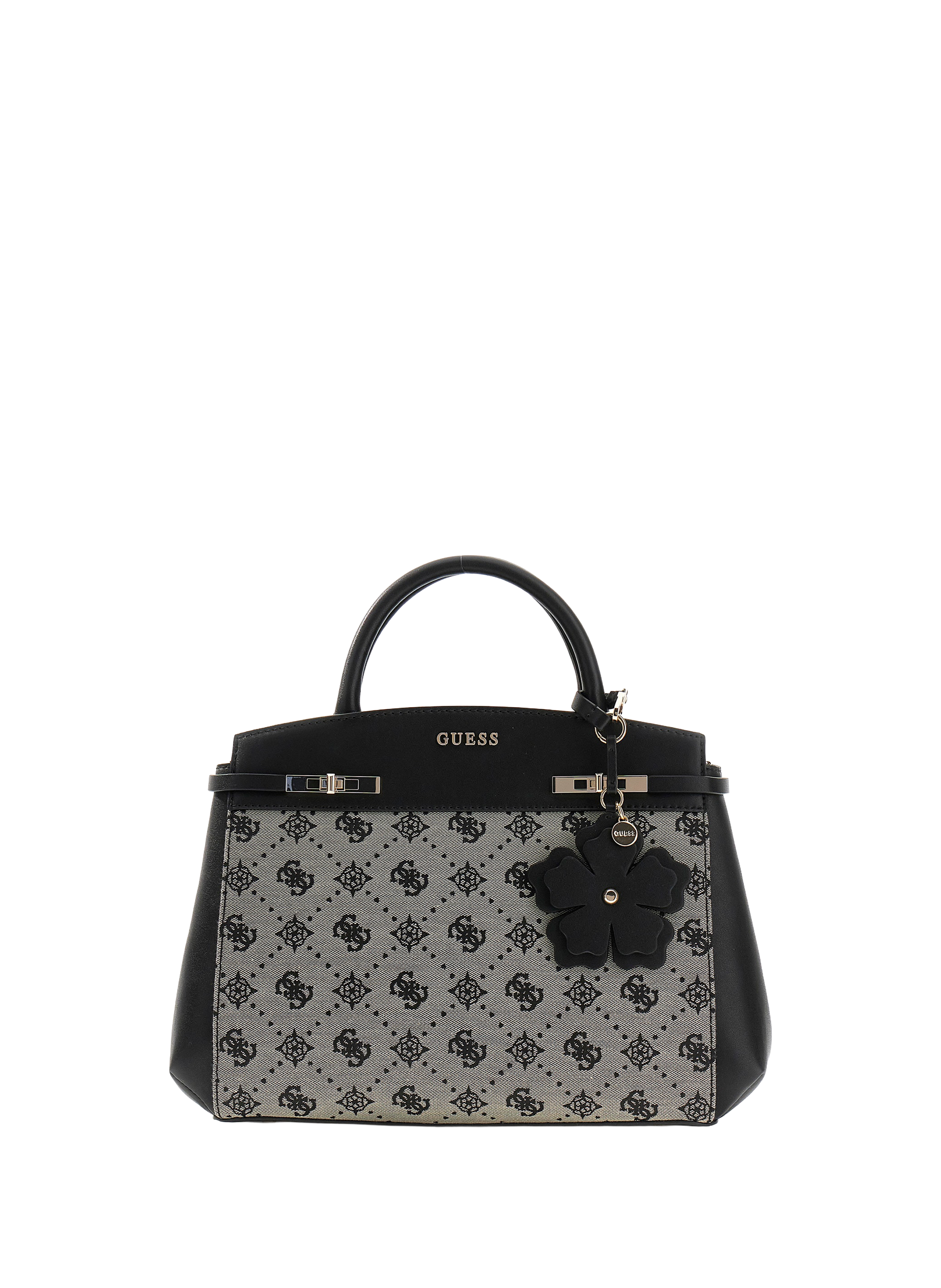 Melinda printed handbag GUESS Black