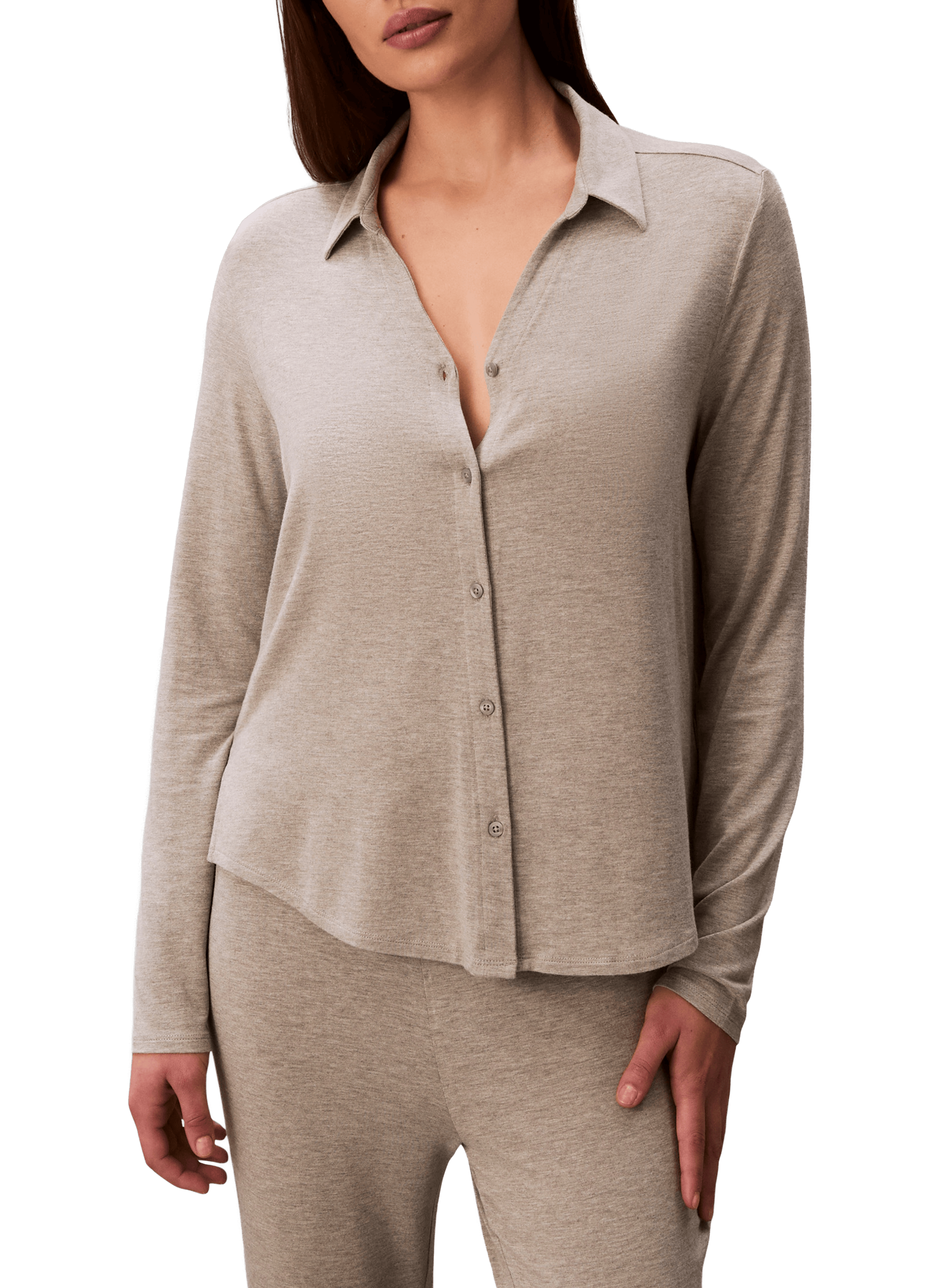 Solid color pajama set CALVIN KLEIN Grey