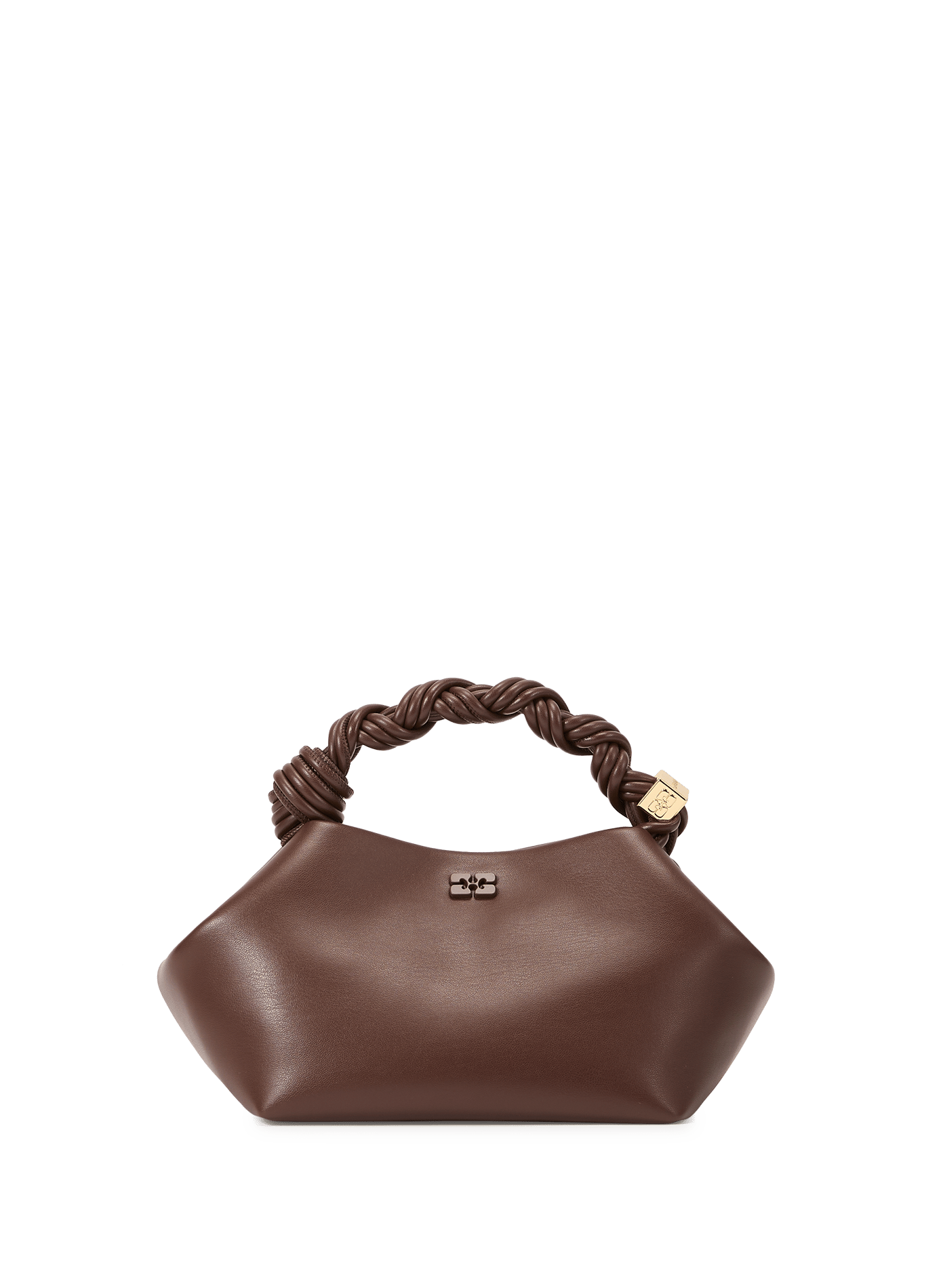 Petit sac à main Bou en cuir mélangé GANNI Brown