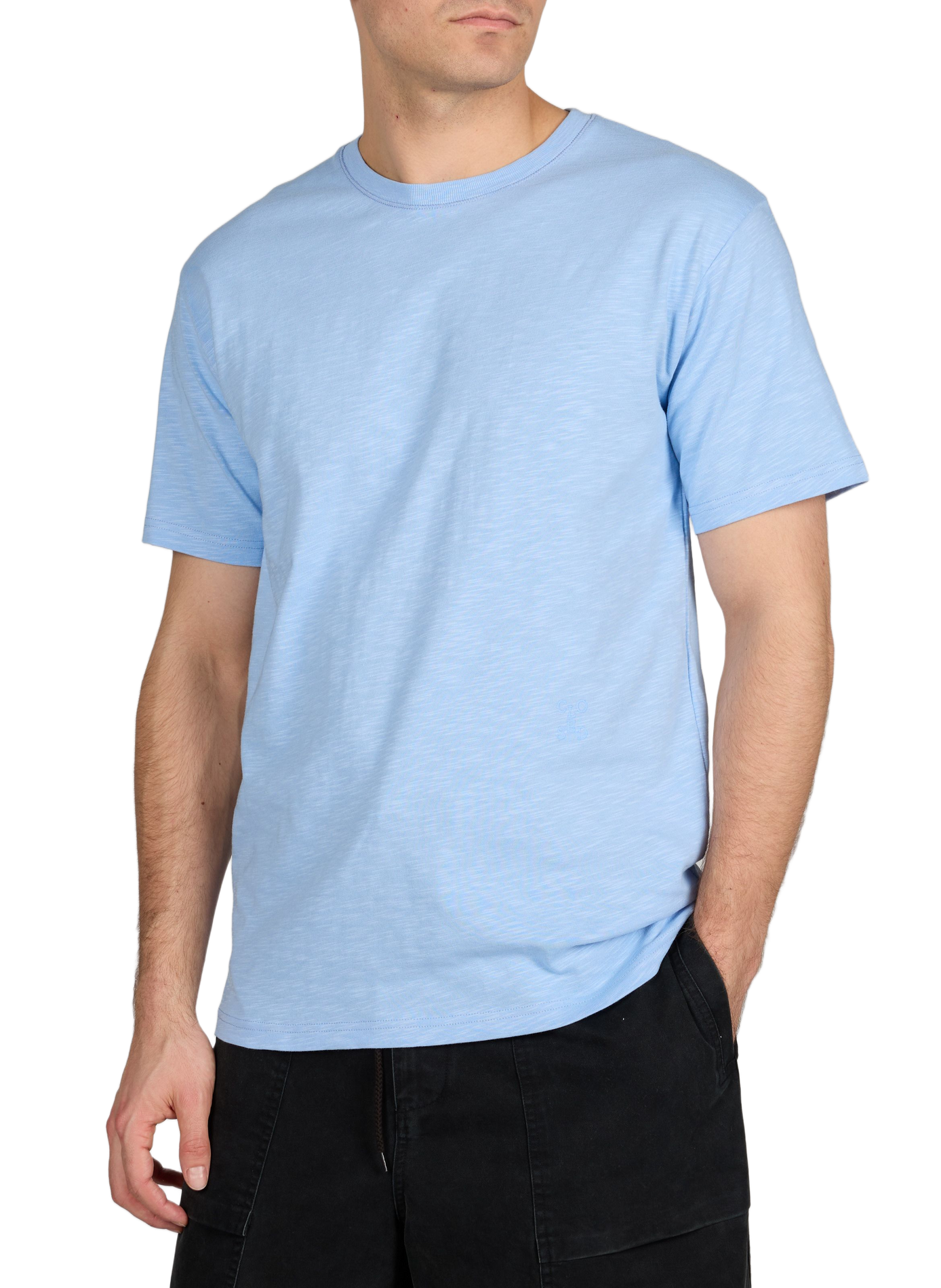 T-shirt droit en coton CLOSED Bleu