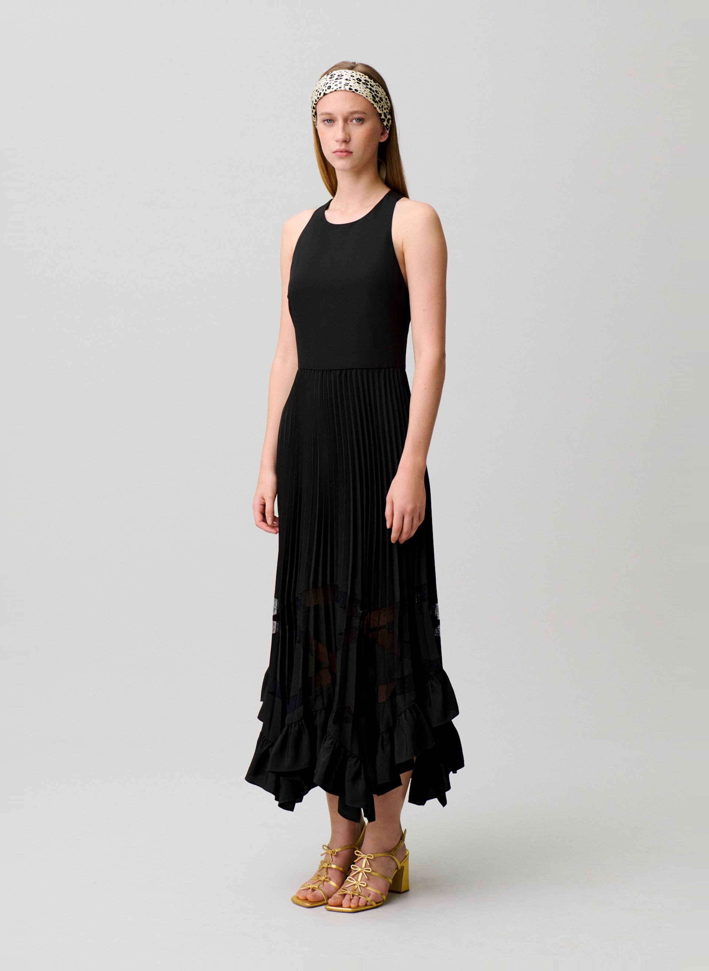 Robe longue col rond CLAUDIE PIERLOT Noir