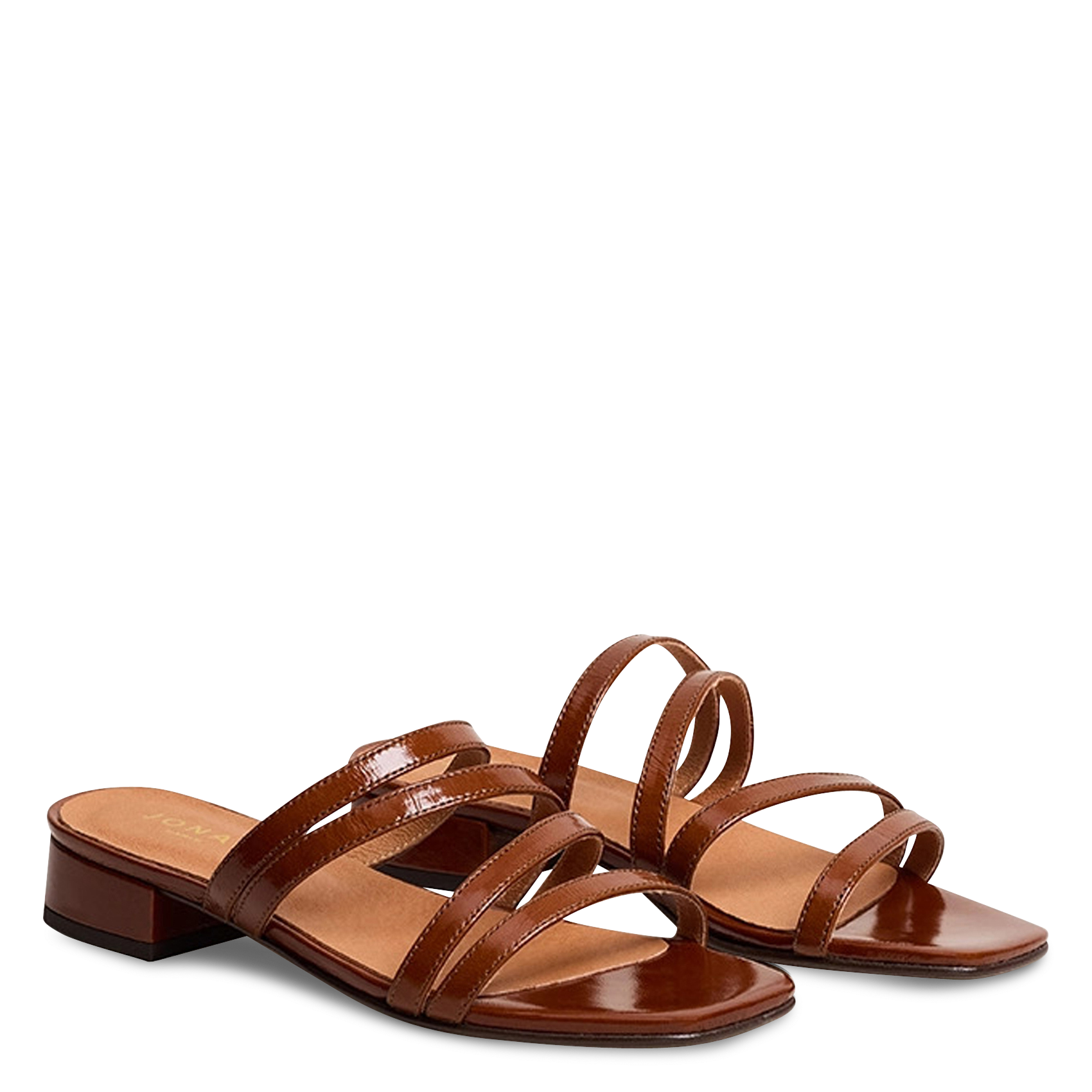 Mules en cuir alpilles JONAK Marron