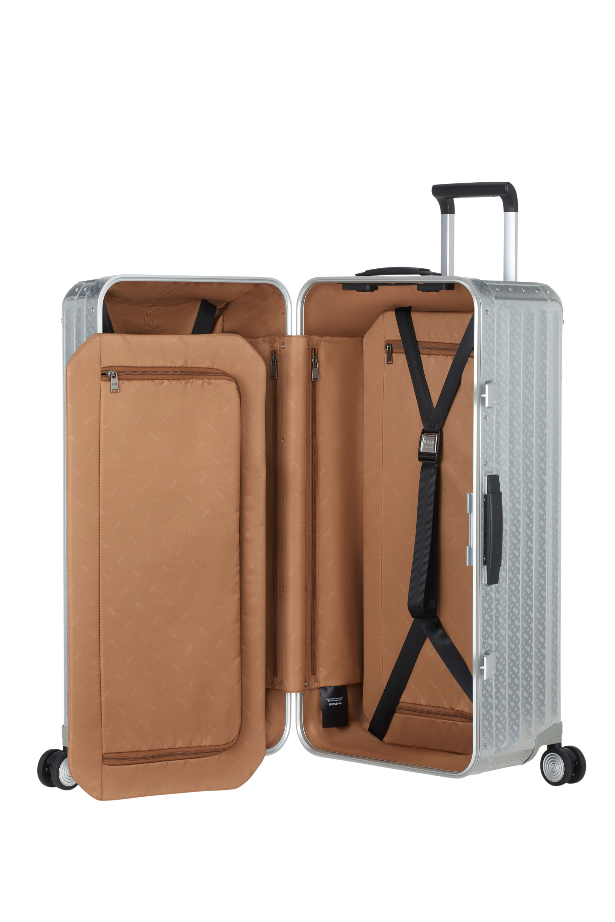 Lite-box alu / boss valise 4 roues taille l SAMSONITE Argent