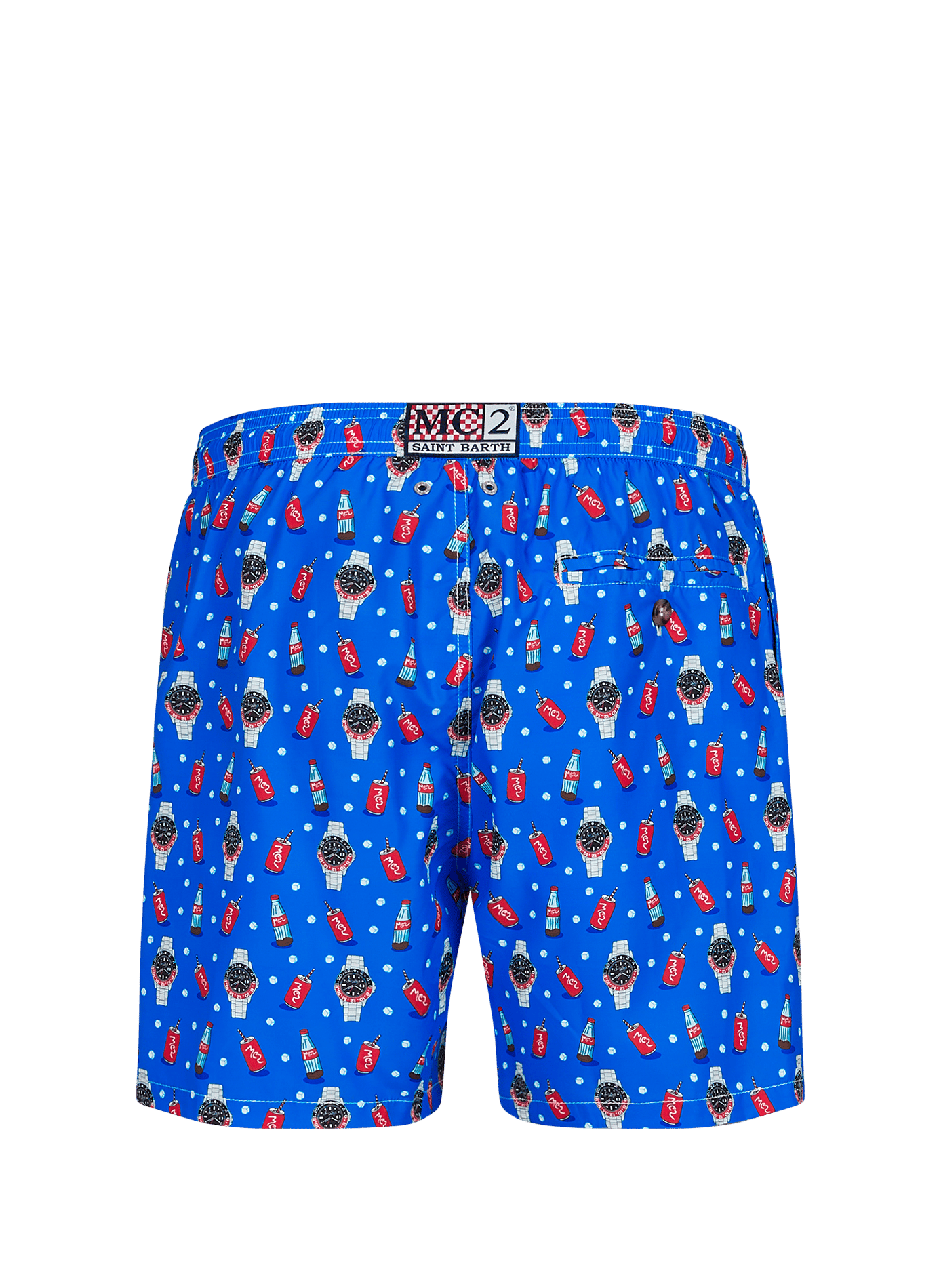 Printed swim shorts Light Fantasy MC2 SAINT BARTH Blue