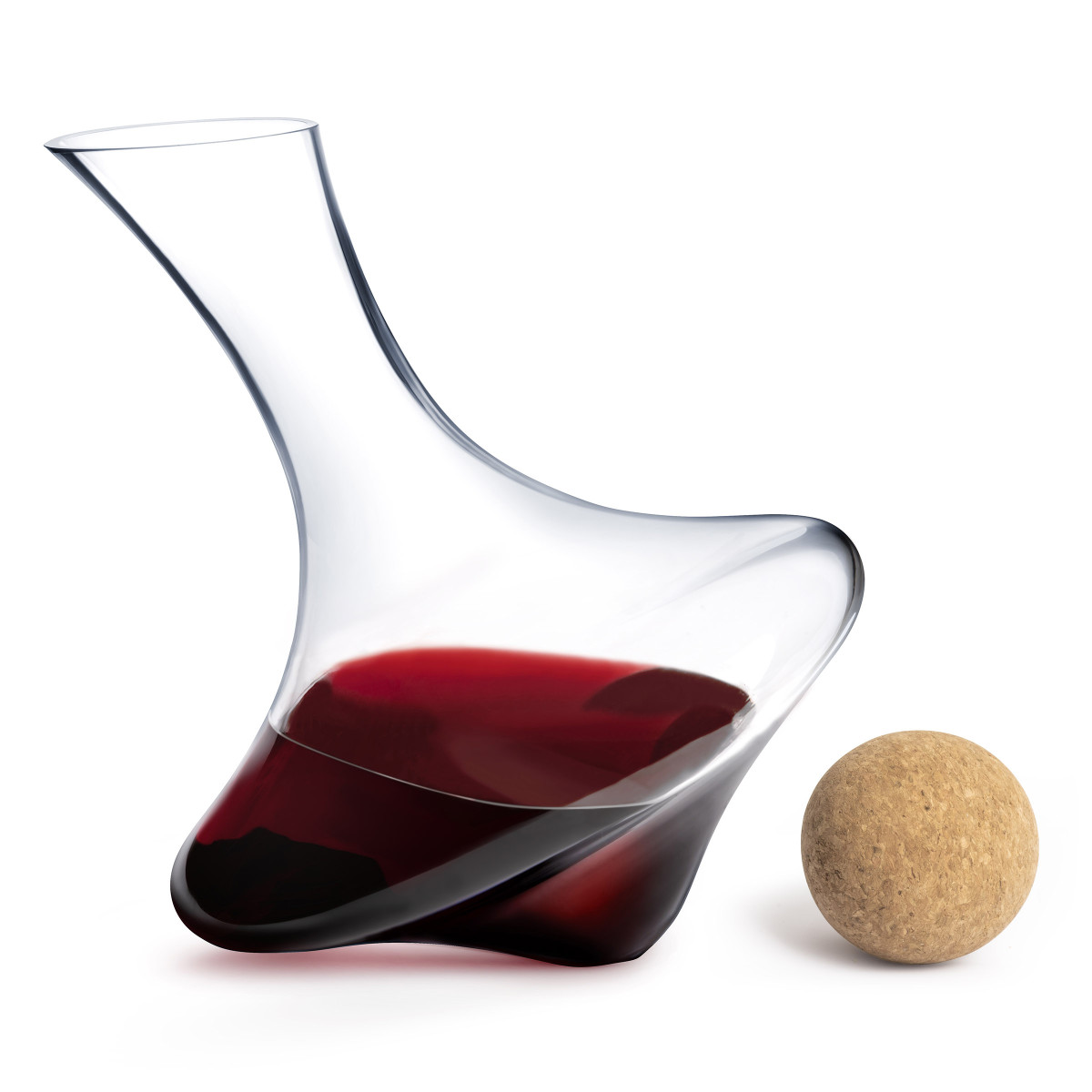 Toupie - carafe 1.3 l avec bouchon en bois COUZON Transparent