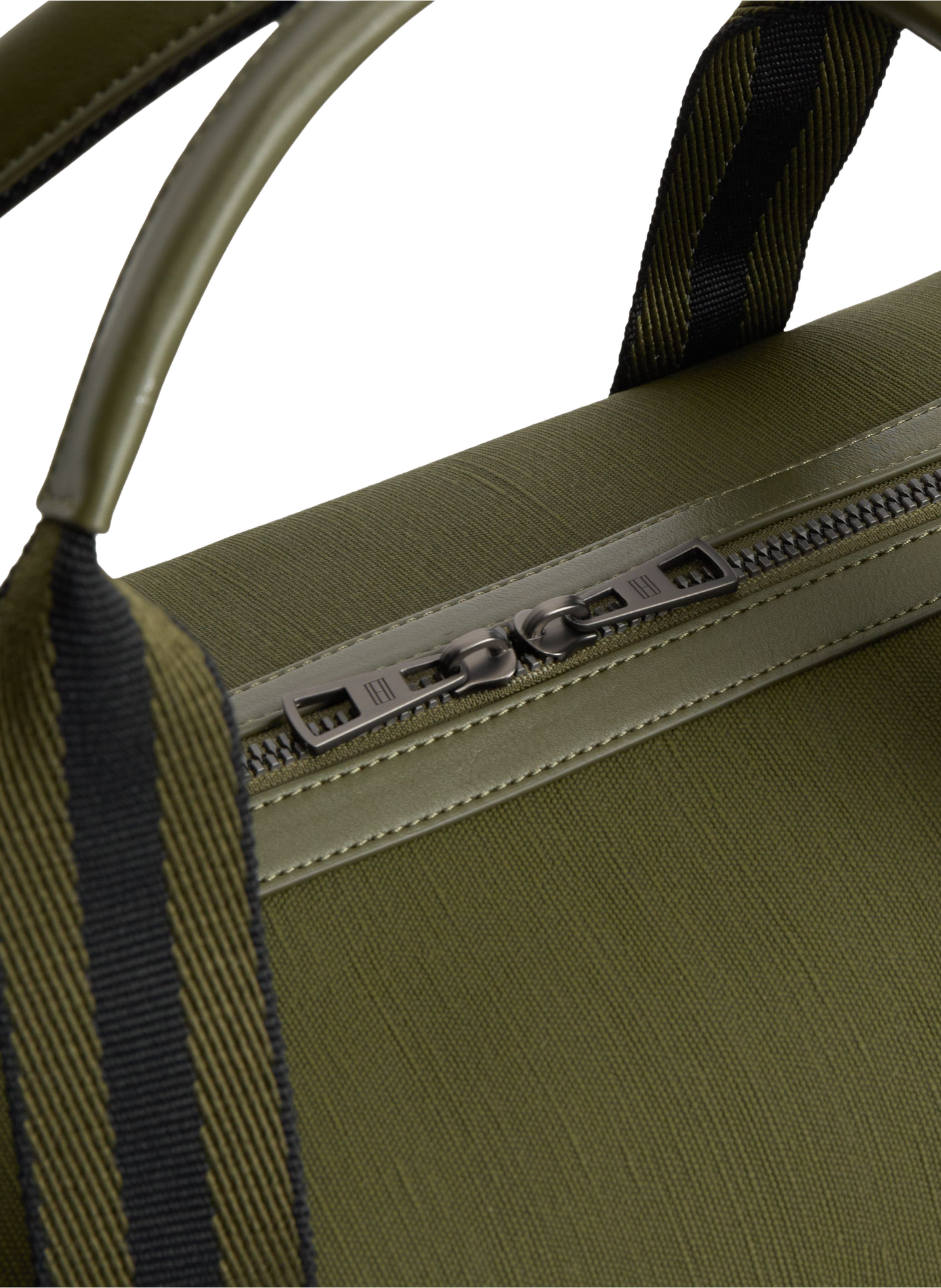 Textured travel bag with embroidered logo TOMMY HILFIGER Khaki