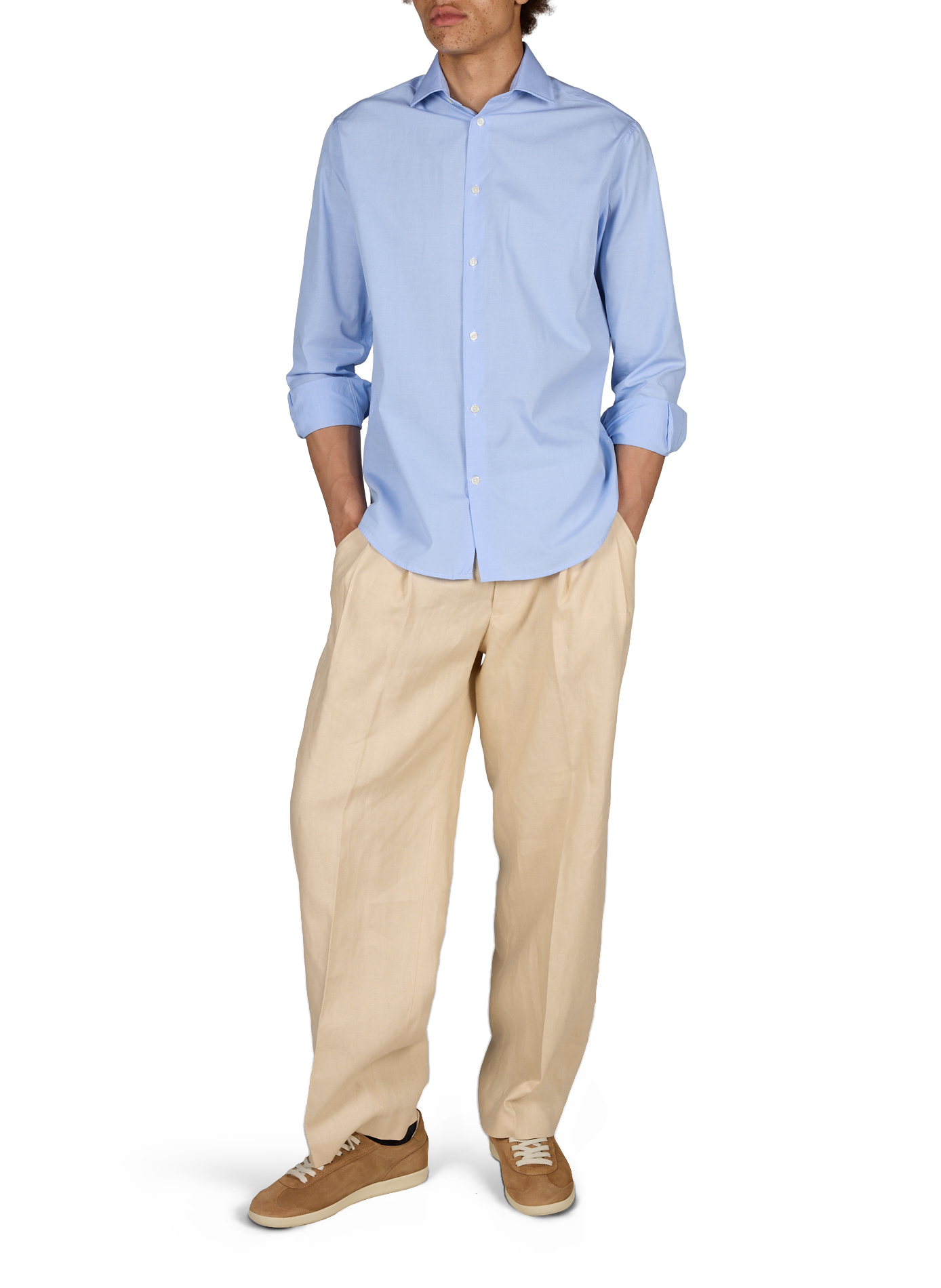 Straight shirt Loti in cotton AU PRINTEMPS PARIS Blue
