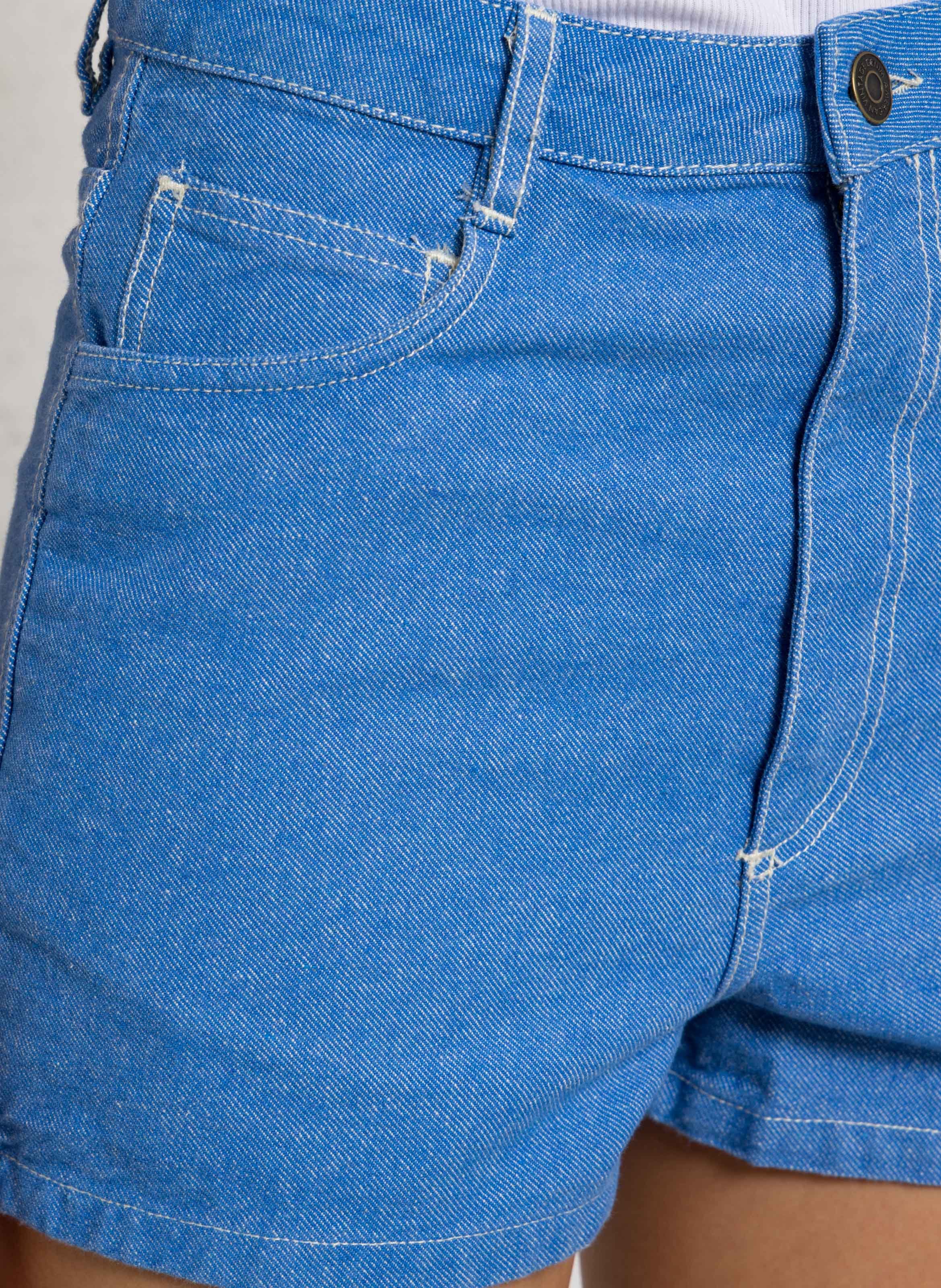 Short ajusté court uni pusway AMERICAN VINTAGE Bleu