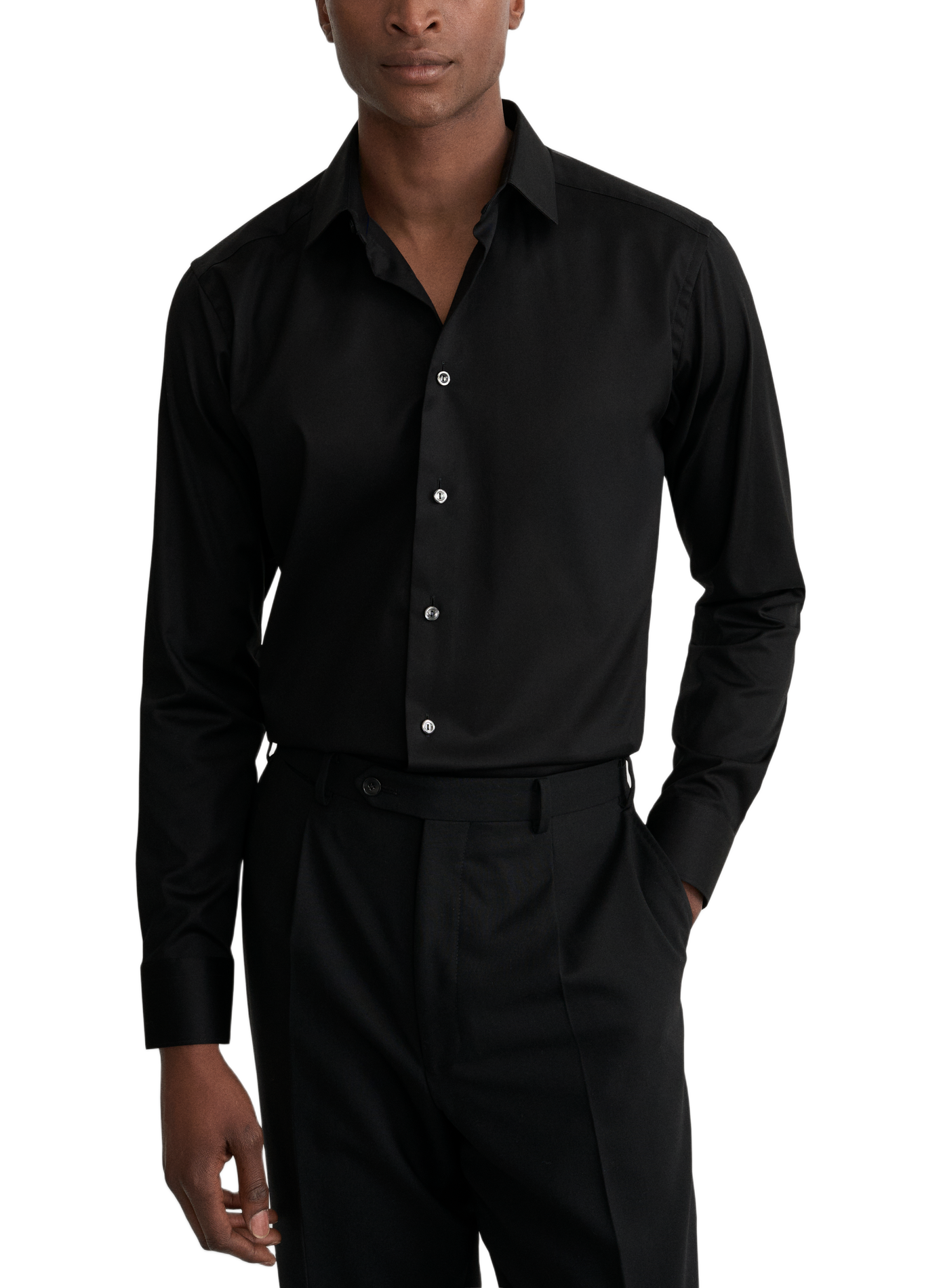 Chemise en coton ETON Noir