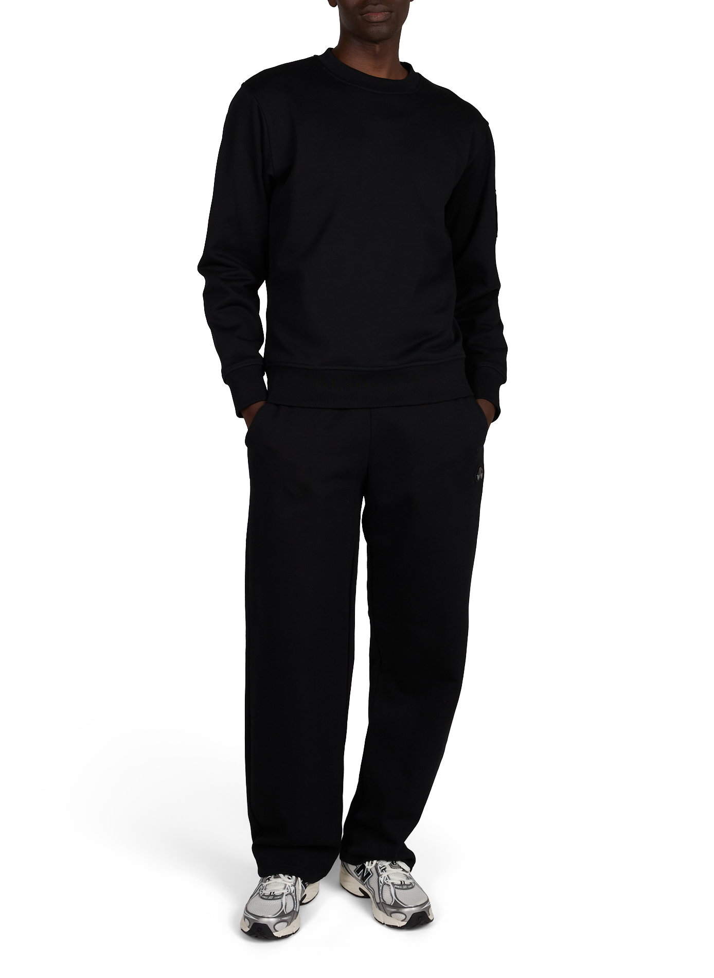 Cotton Caspian Sweatshirt MOOSE KNUCKLES Black