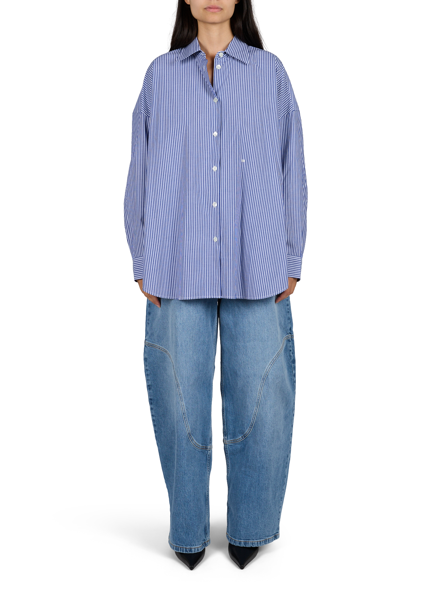 Lockere Bluse JEMMA S1149 aus Baumwolle BELLEROSE Mehrfarbig