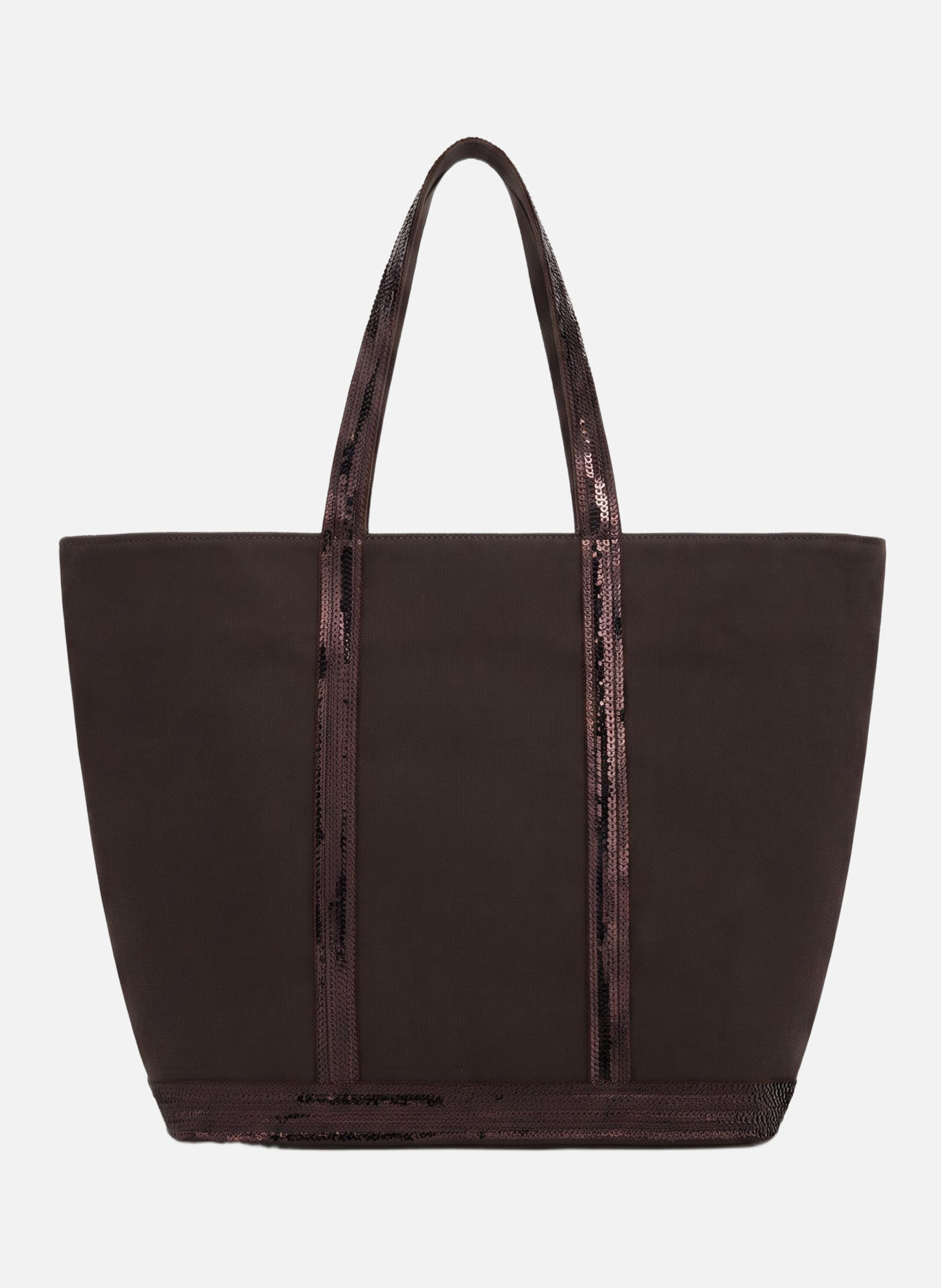 Cabas l en toile VANESSA BRUNO Marron