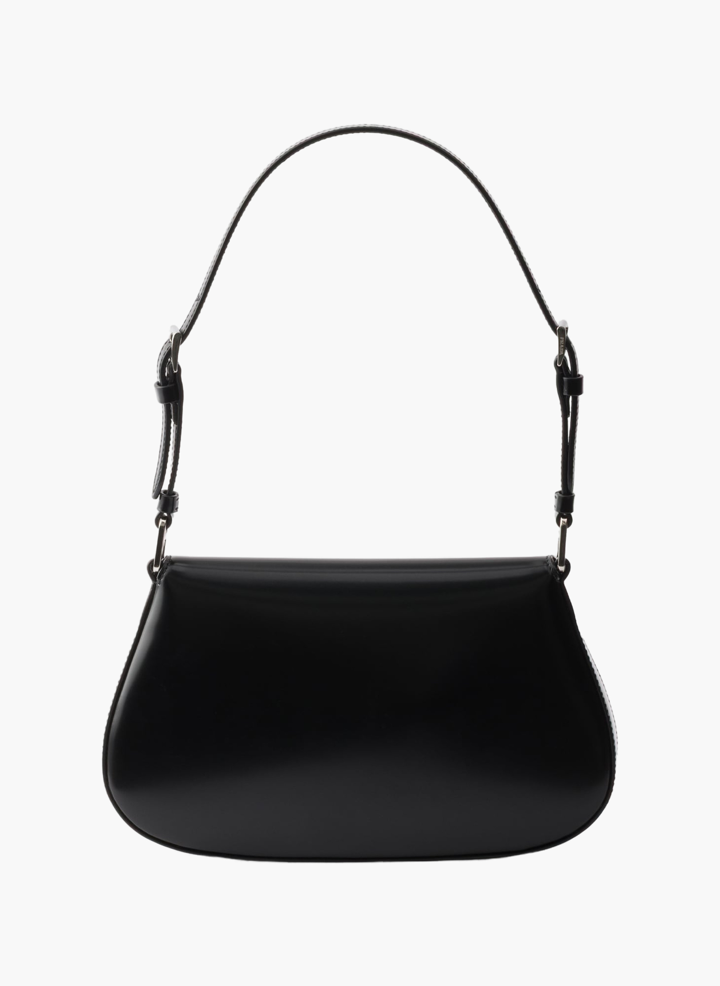 Sac porté épaule prada cleo en cuir brossé PRADA Noir