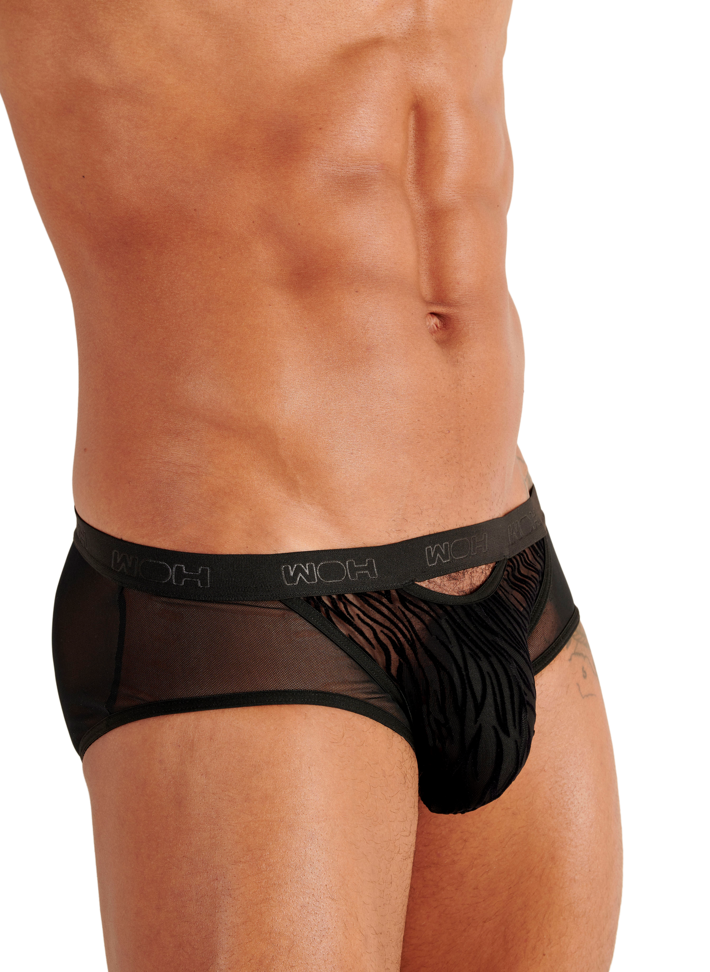 Transparenter Slip WOH Schwarz