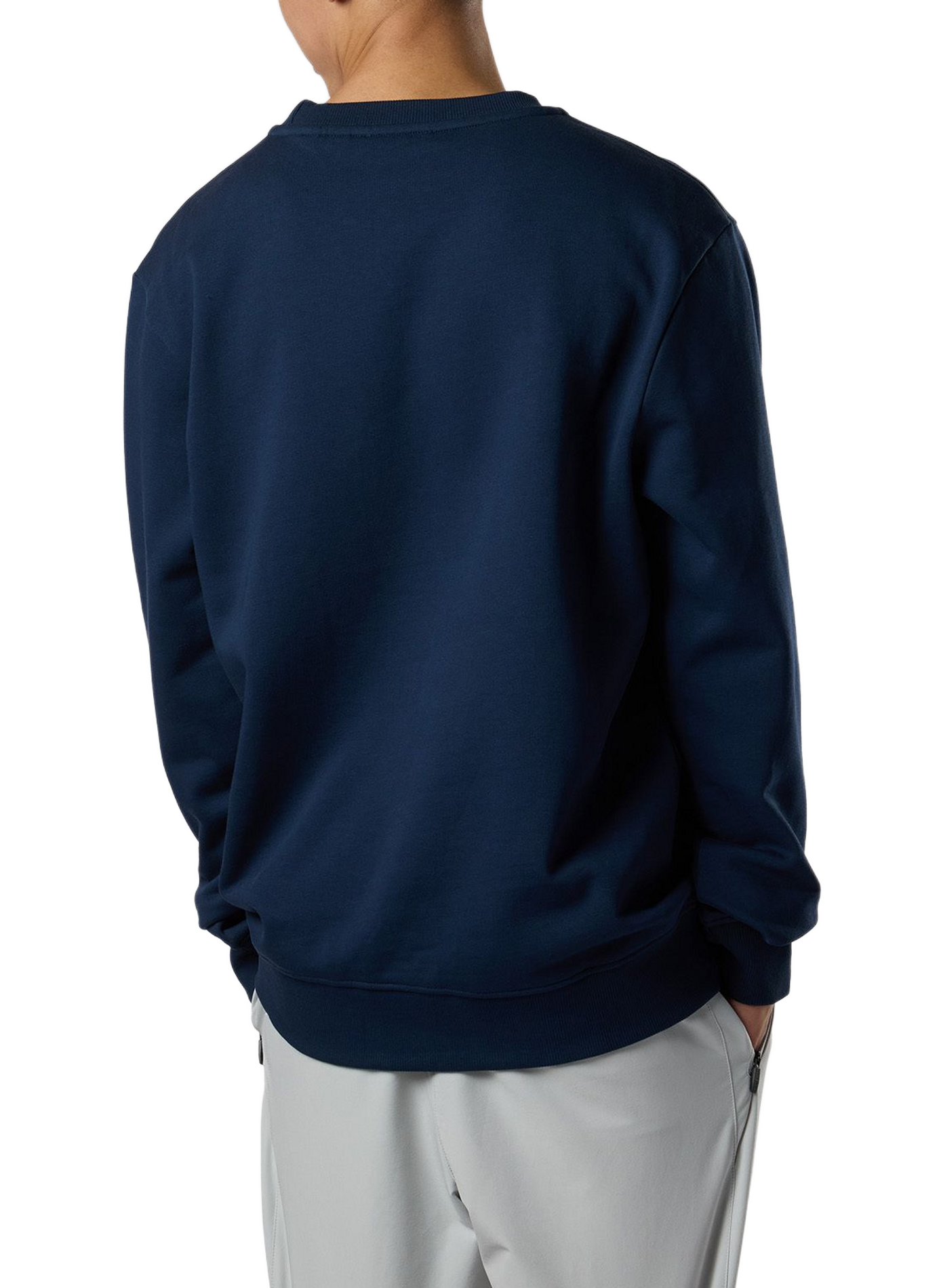 Round neck sweatshirt in mixed cotton | Blue ROSSIGNOL Men