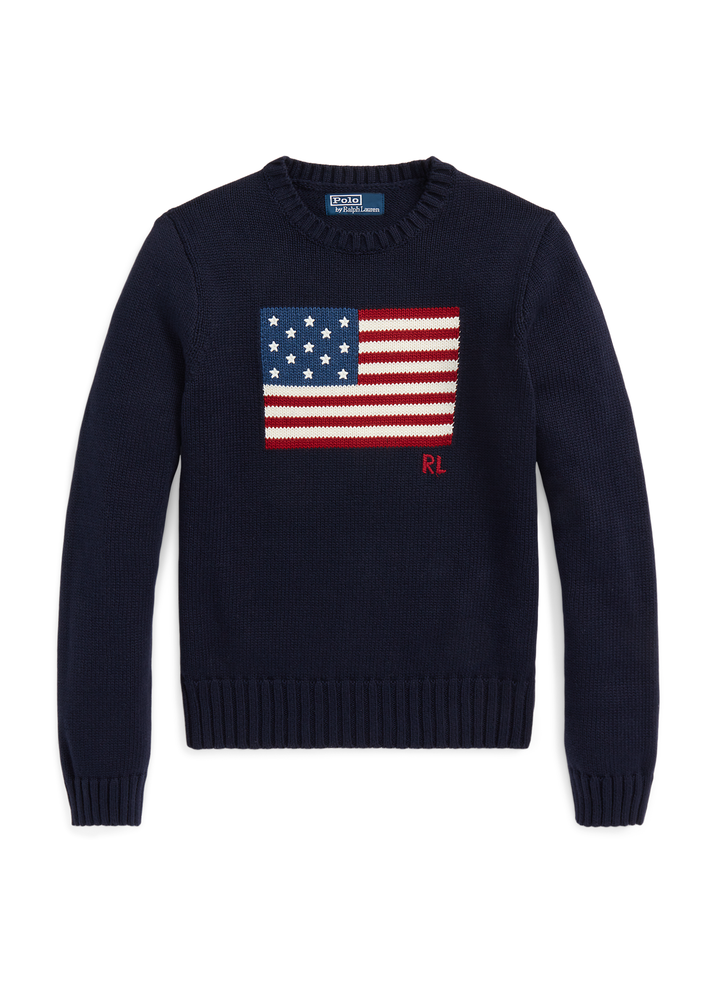 Pull en coton POLO RALPH LAUREN Bleu
