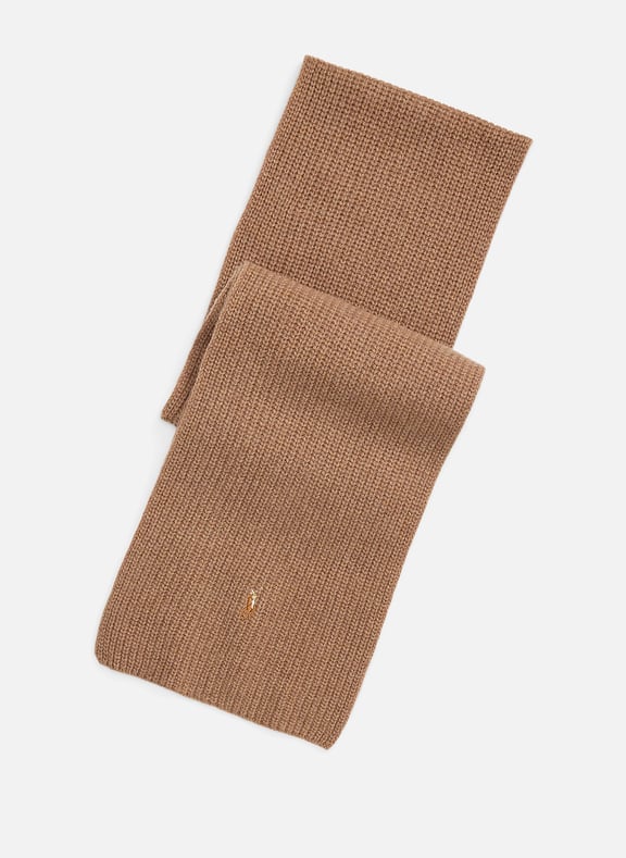 Echarpe en laine Marron by POLO RALPH LAUREN POLO RALPH LAUREN Echarpe en laine Marron