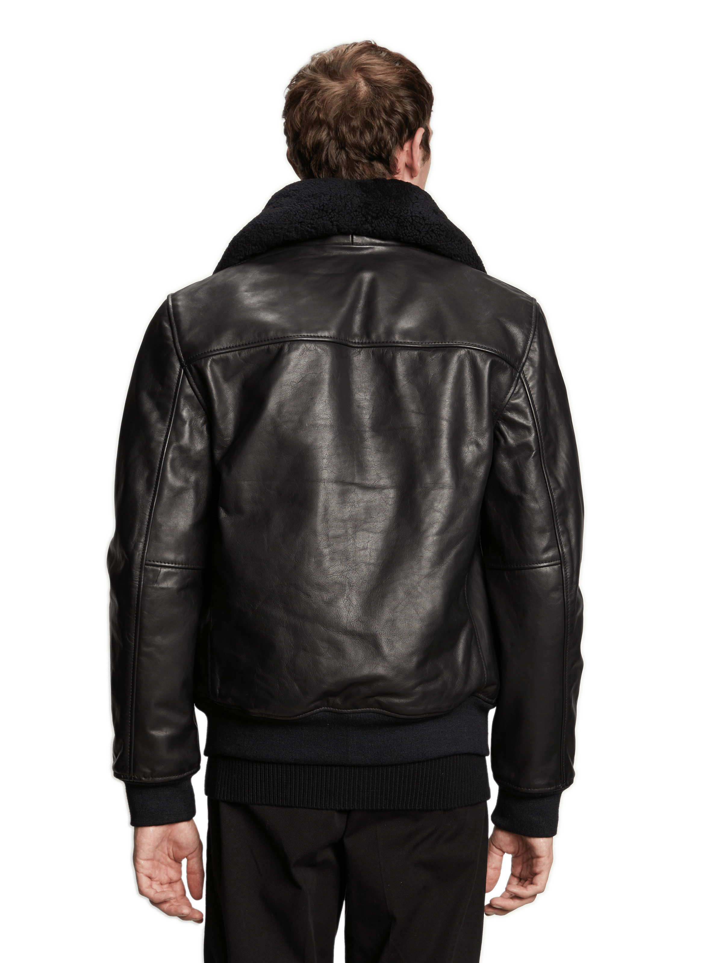 Cowhide leather jacket SCHOTT Black