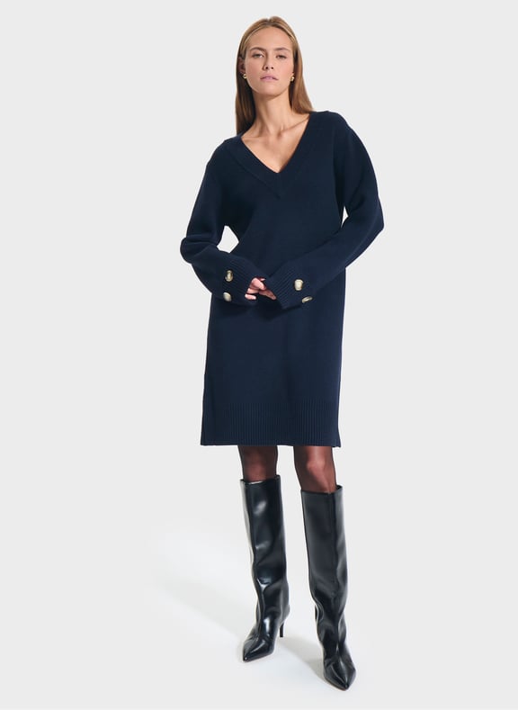 Robe nocturne droite - rigatoni Bleu by ZAPA ZAPA Robe nocturne droite - rigatoni Bleu