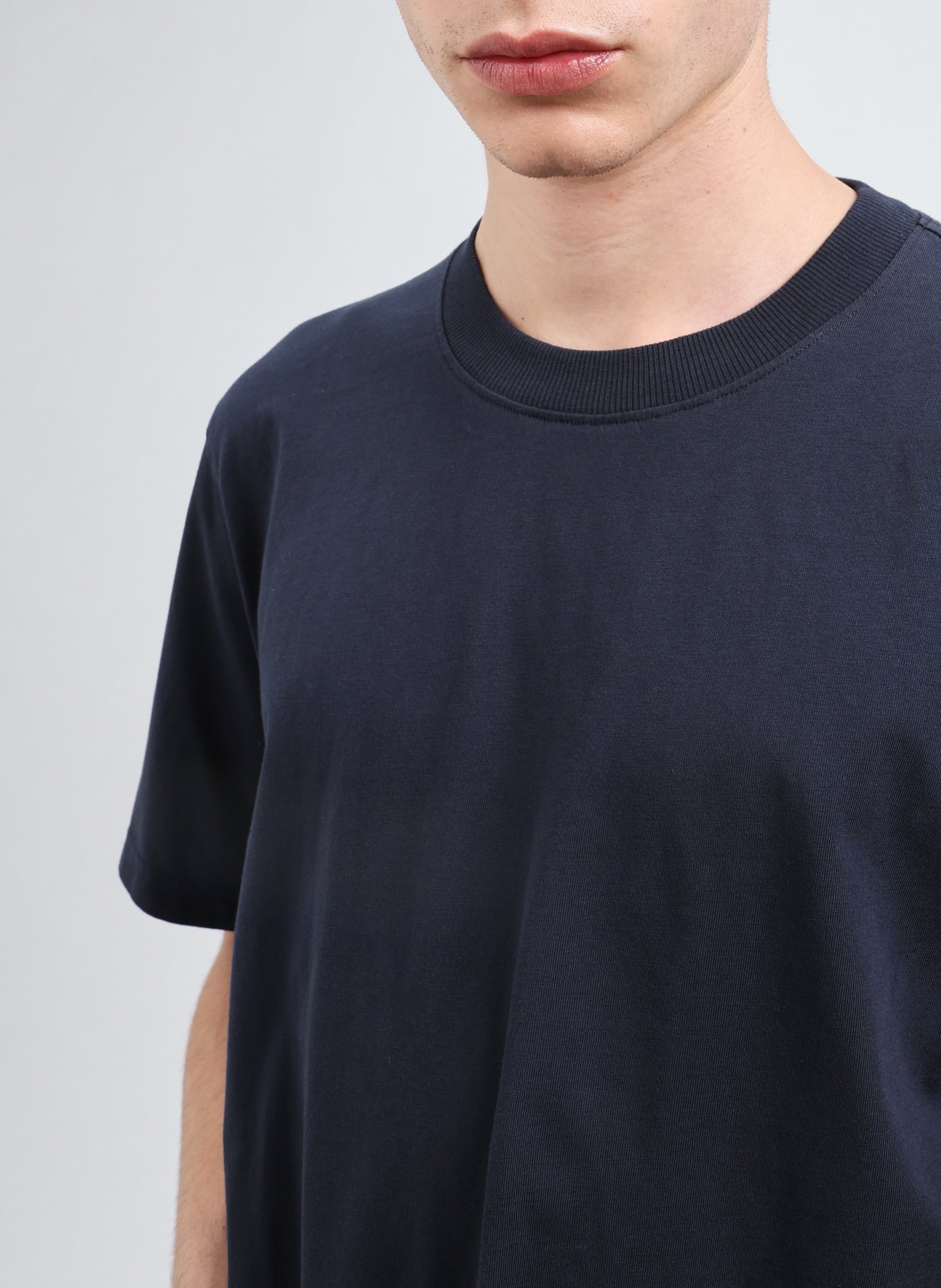 Straight-fit cotton T-shirt NN.07 Blue