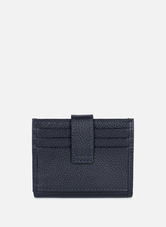 Porte-cartes - foulonné pm | Bleu by LANCASTER Porte-cartes - foulonné pm Bleu