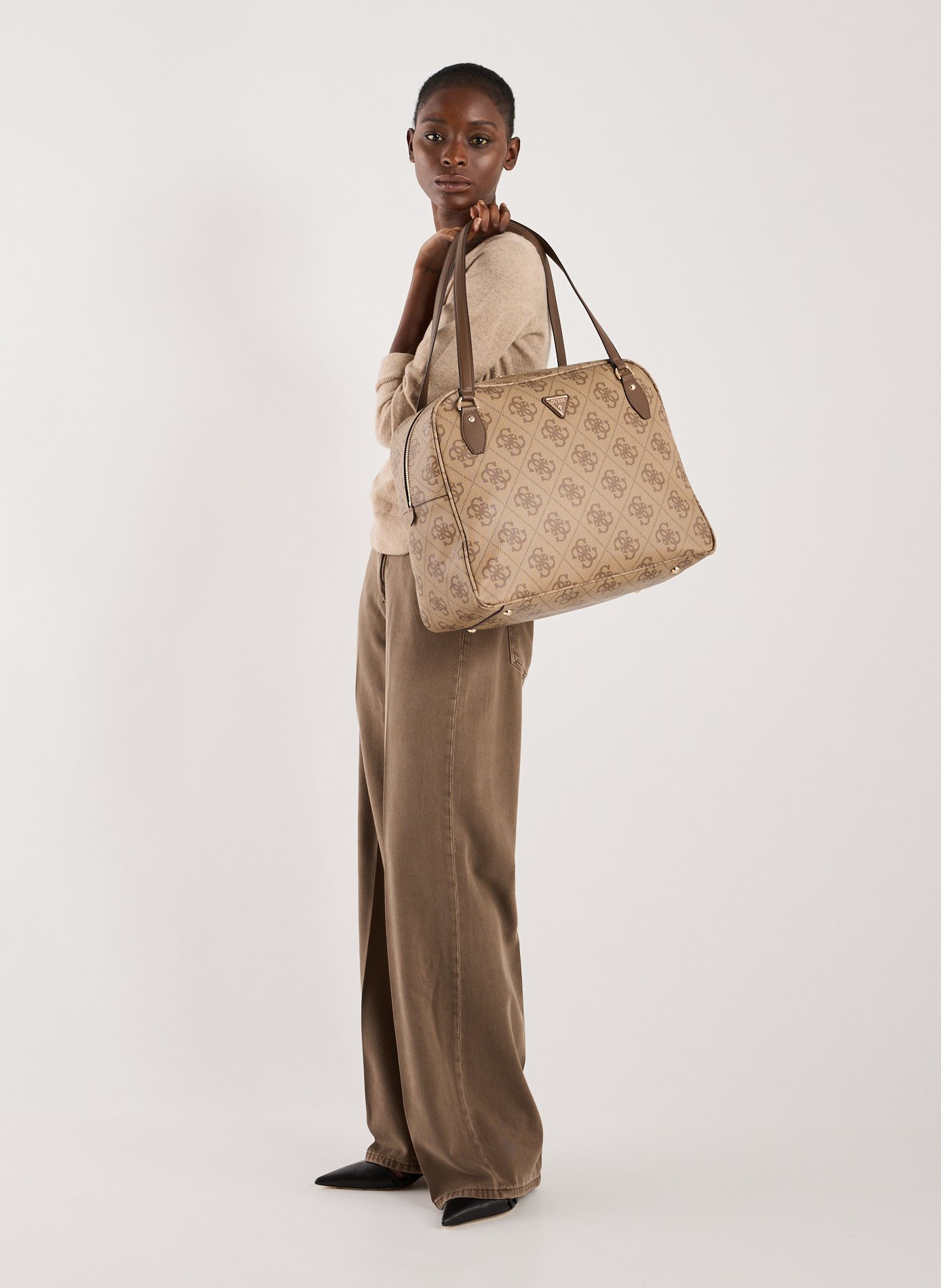 Sac de voyage Berta imprimé monogramme GUESS Multicolore