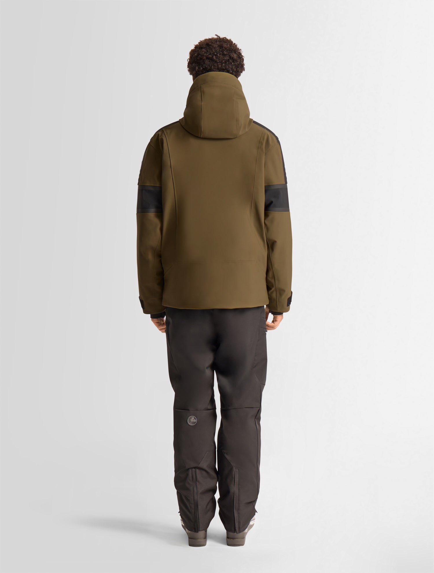 Veste de ski amwo col capuche coupe regular FUSALP Marron