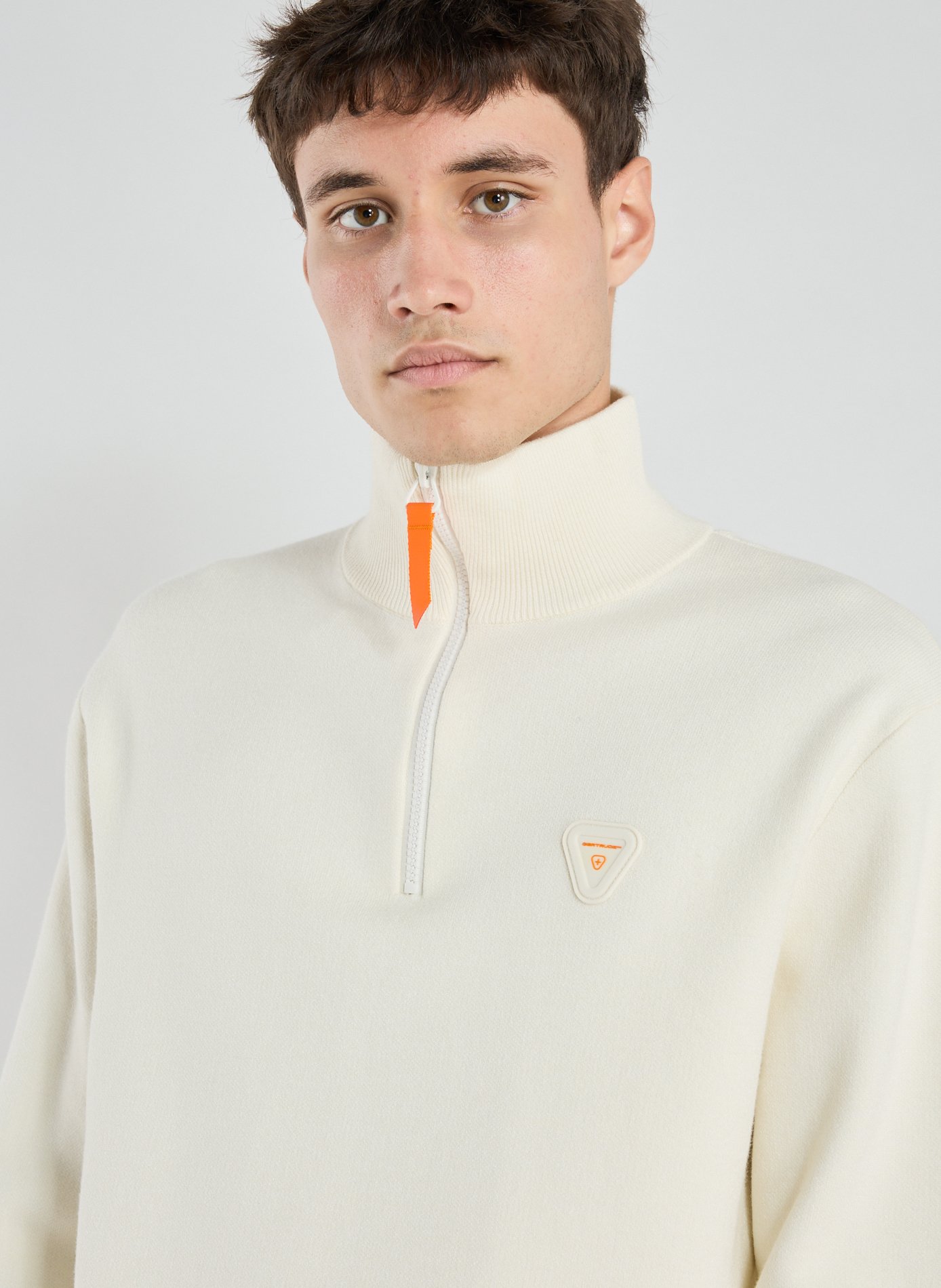 Straight fit high neck sweater GERTRUDE ET GASTON Beige