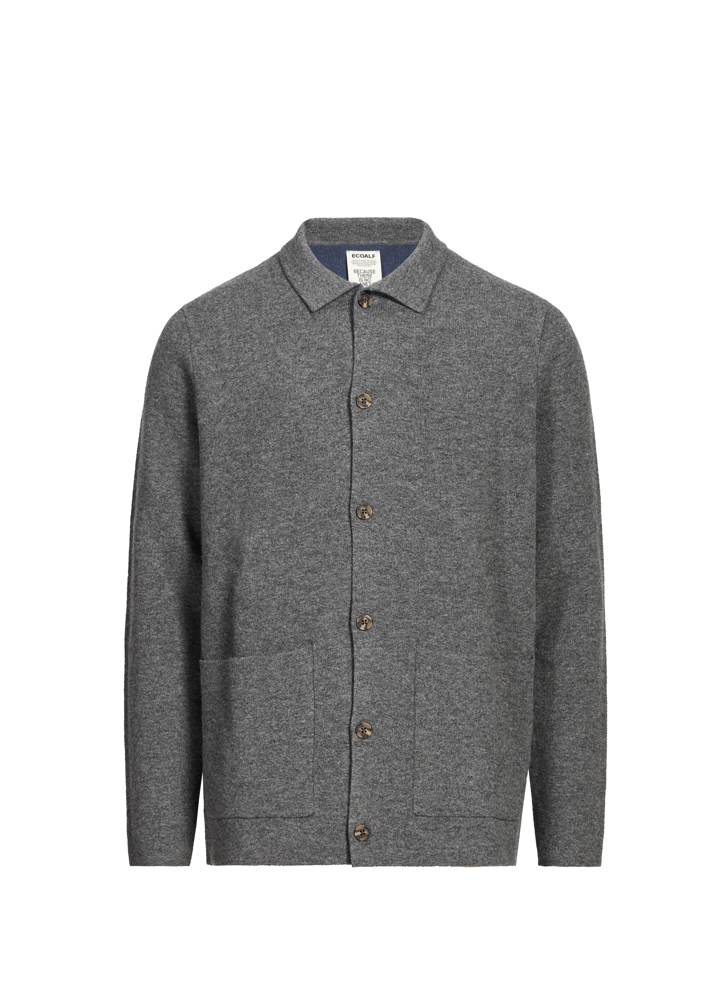 ECOALF Moroto buttoned cardigan in blended wool Grey