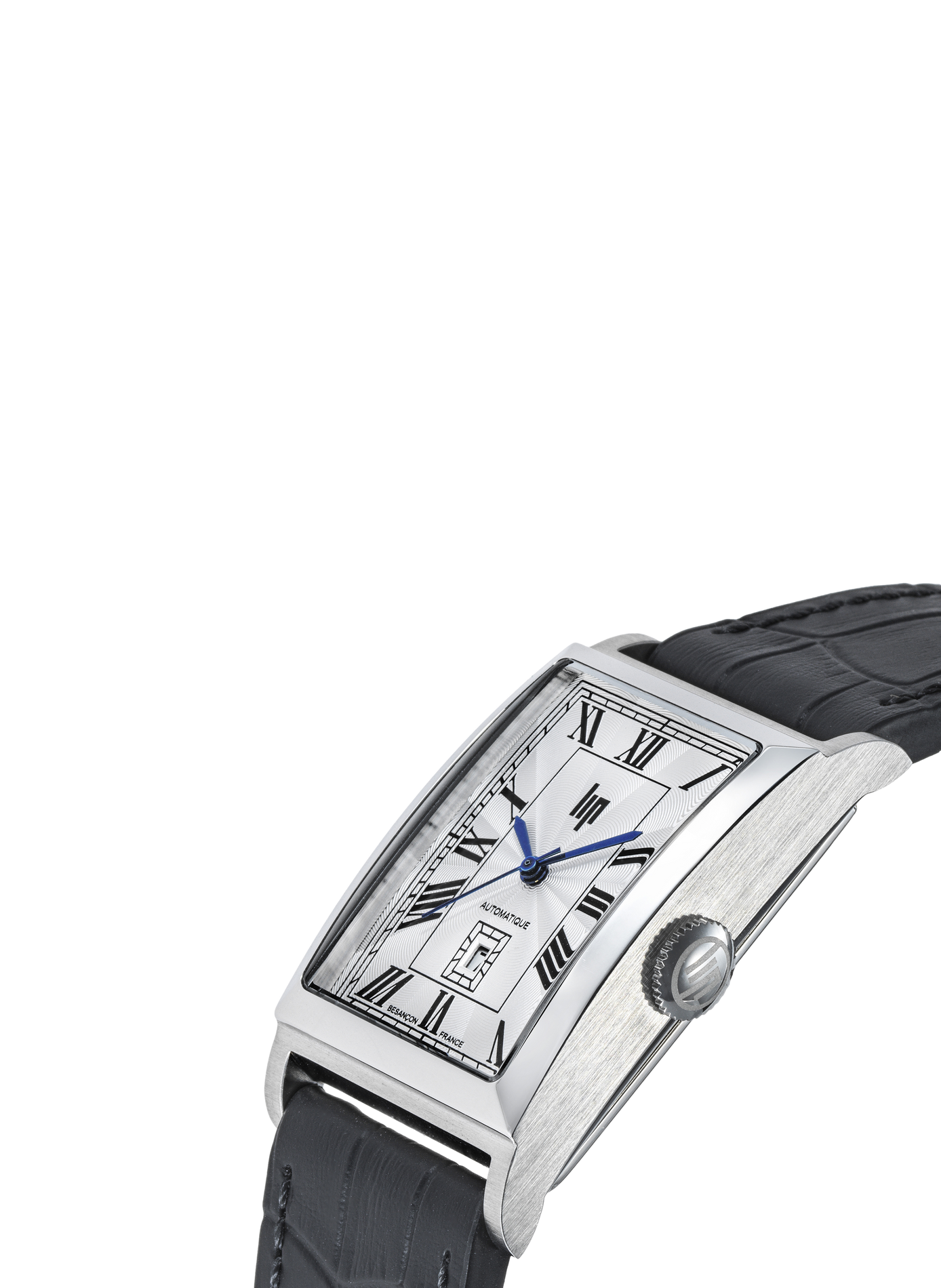 Montre automatique en cuir LIP Argent