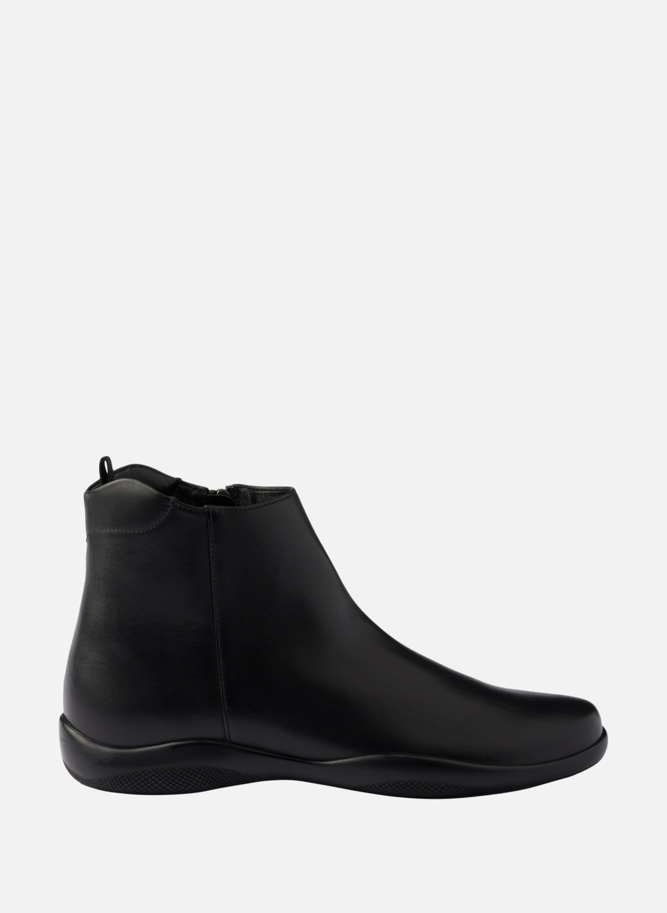Bottines toblach en cuir PRADA Noir