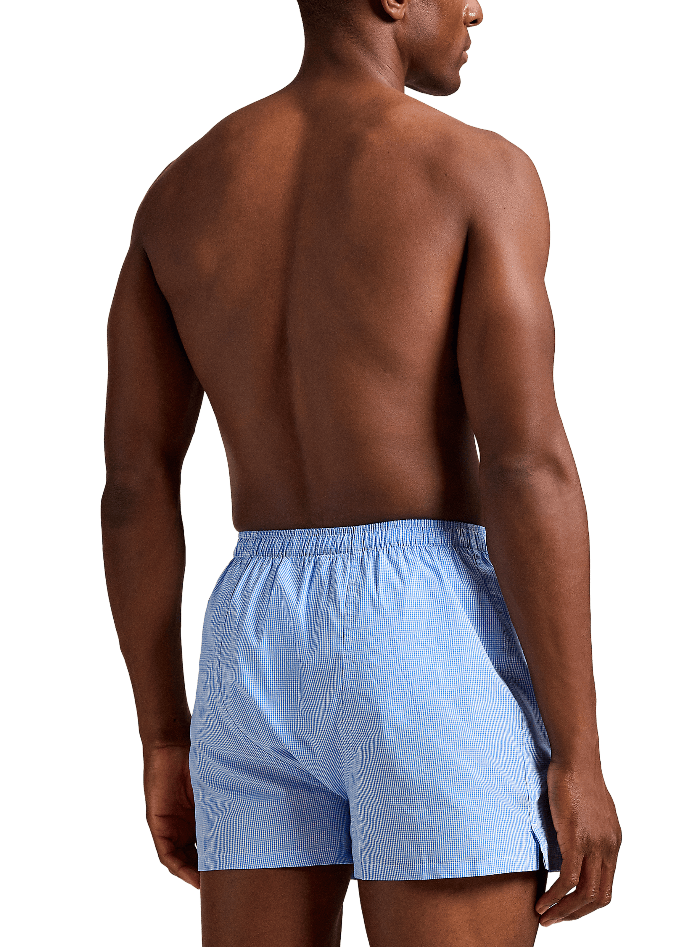 Check cotton boxer shorts POLO RALPH LAUREN Blue