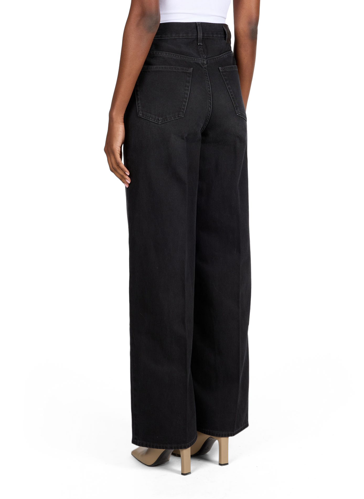 Jean Wide Leg en coton  TOTEME Noir