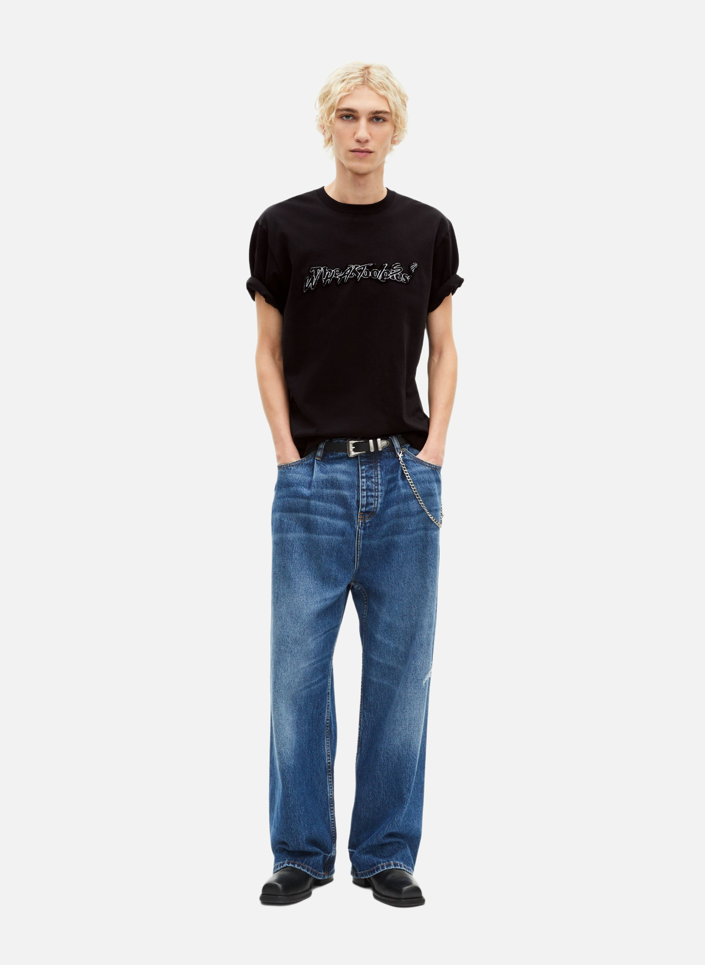 T-shirt what is métallique THE KOOPLES Noir