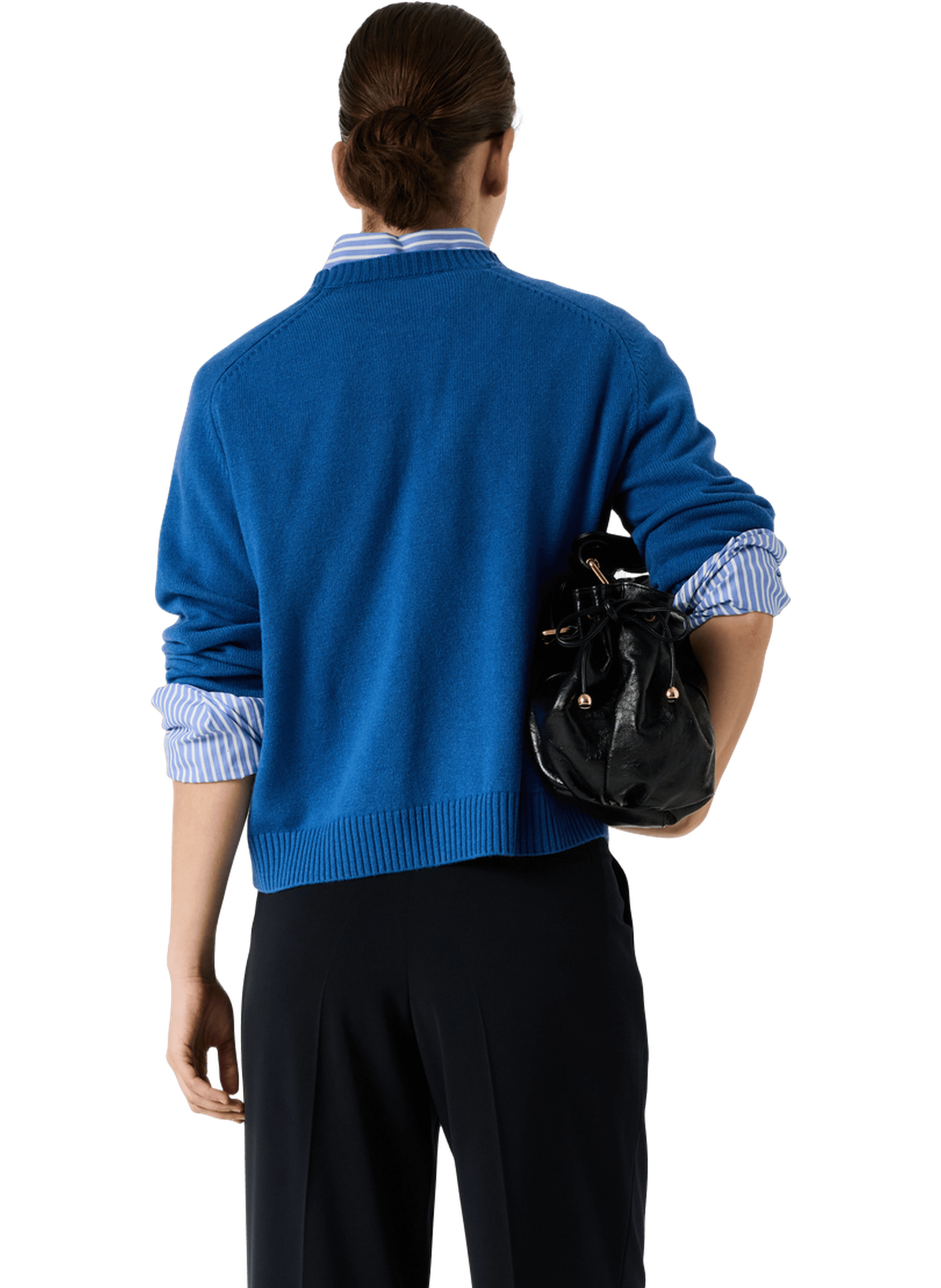 Pull à col rond en laine GERARD DAREL Bleu