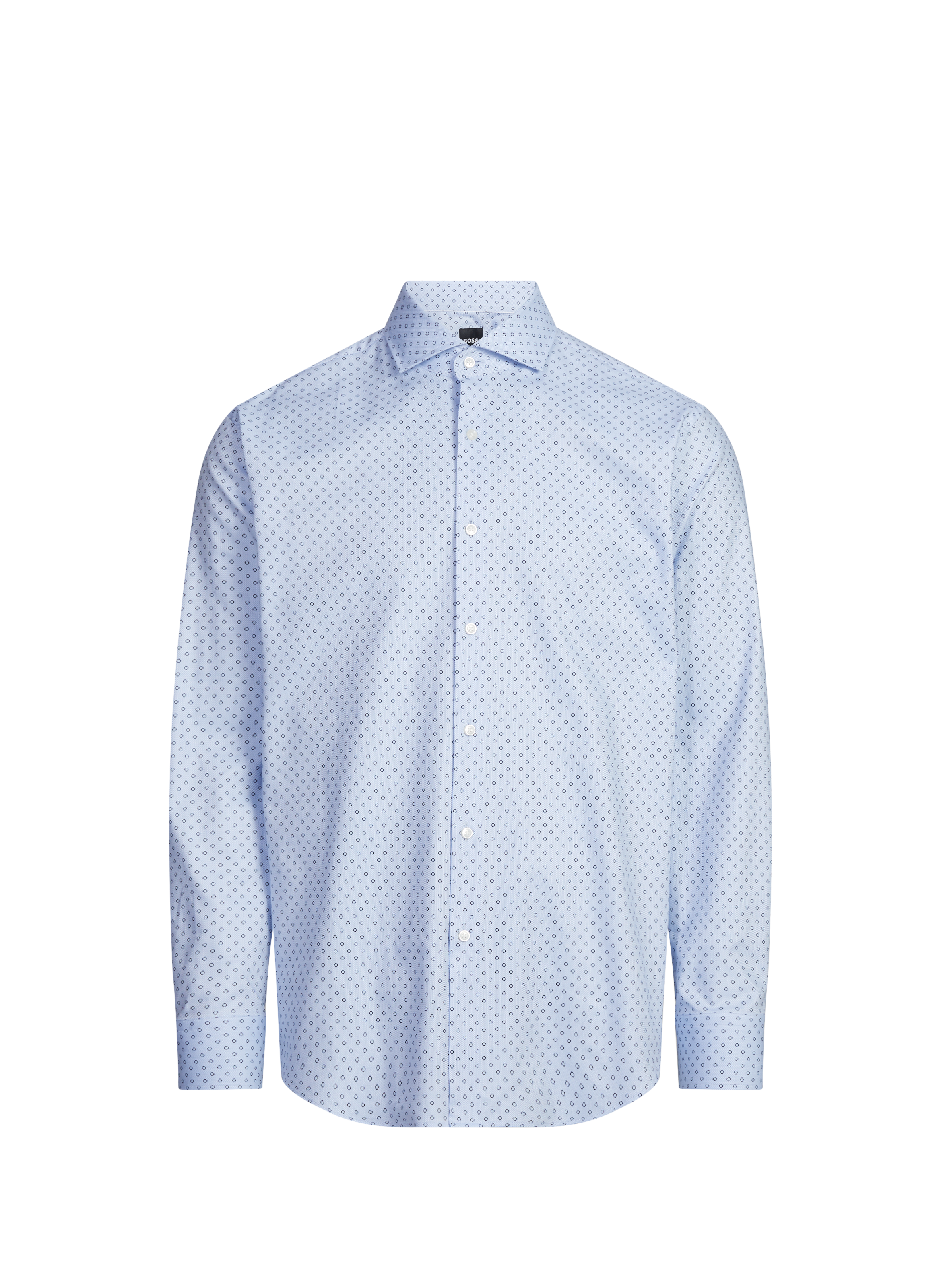 Chemise Joe à motif en coton mélangé BOSS Bleu