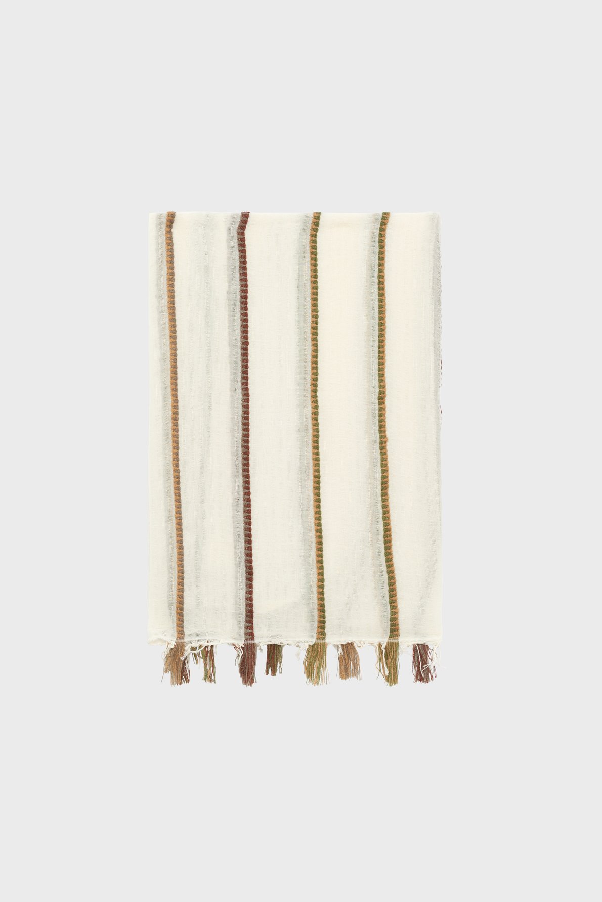 Etole à rayures en coton mélangé - fadwa PABLO Beige