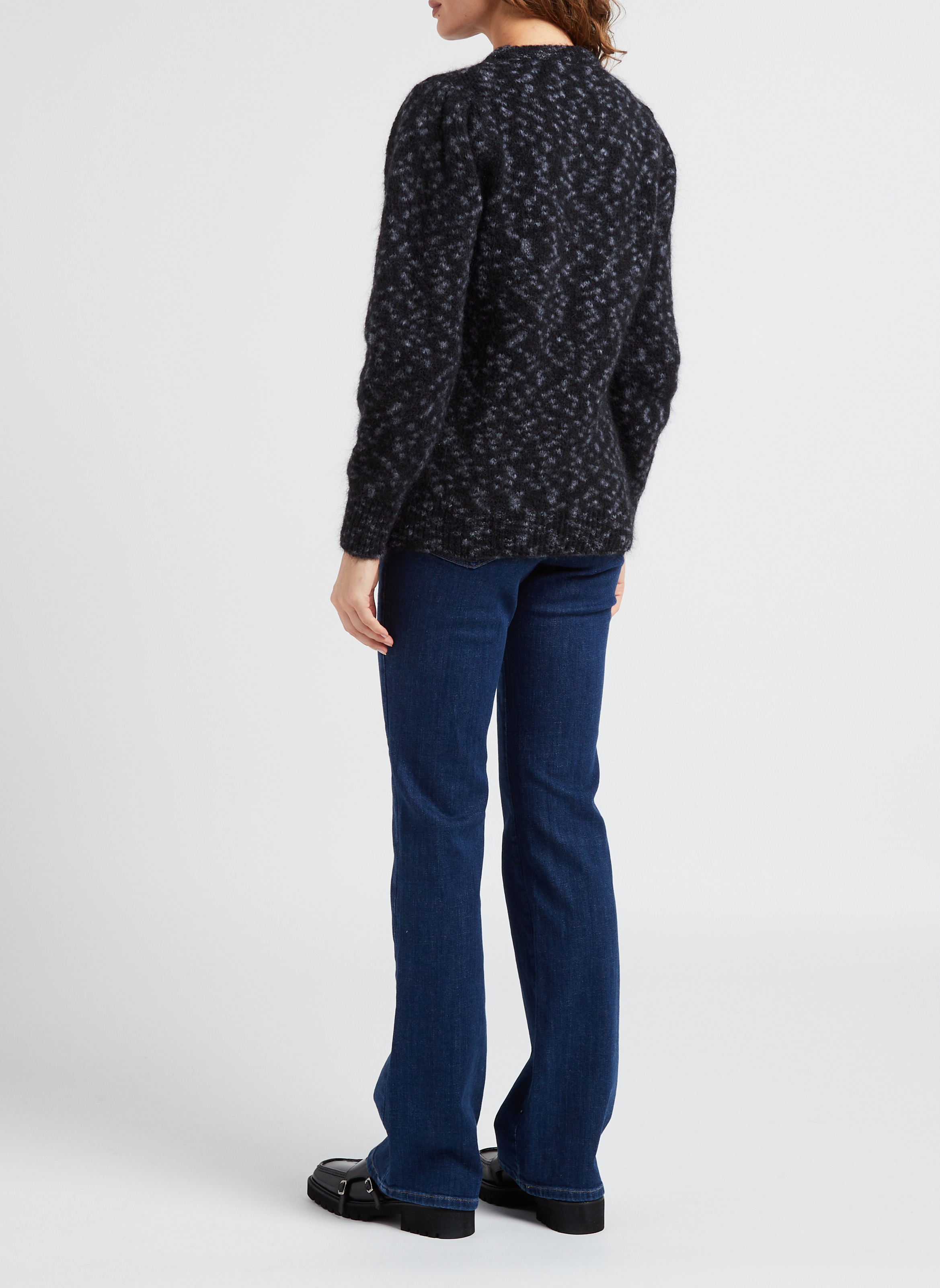 Jean droit en coton mélangé ross BA&SH Bleu