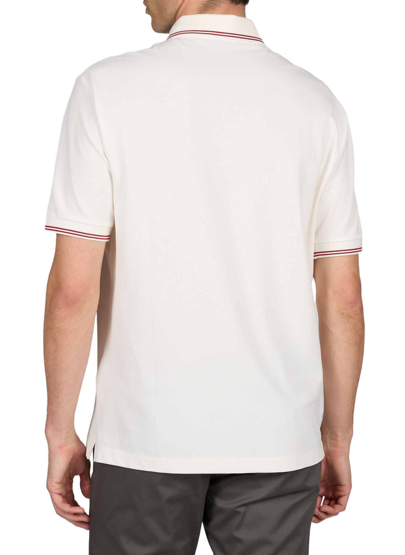 Short-sleeved polo in blended cotton ARMANI EXCHANGE Beige