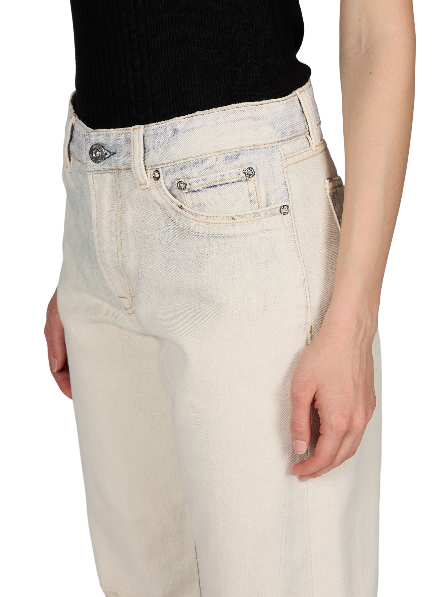 Jean large délavé OUR LEGACY Beige