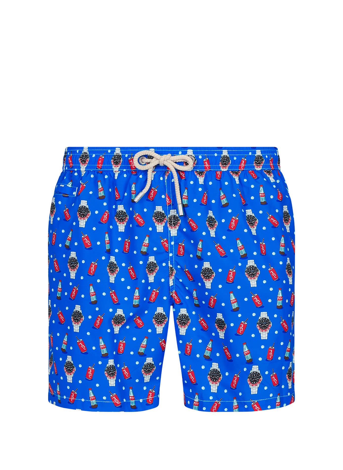 Printed swim shorts Light Fantasy MC2 SAINT BARTH Blue