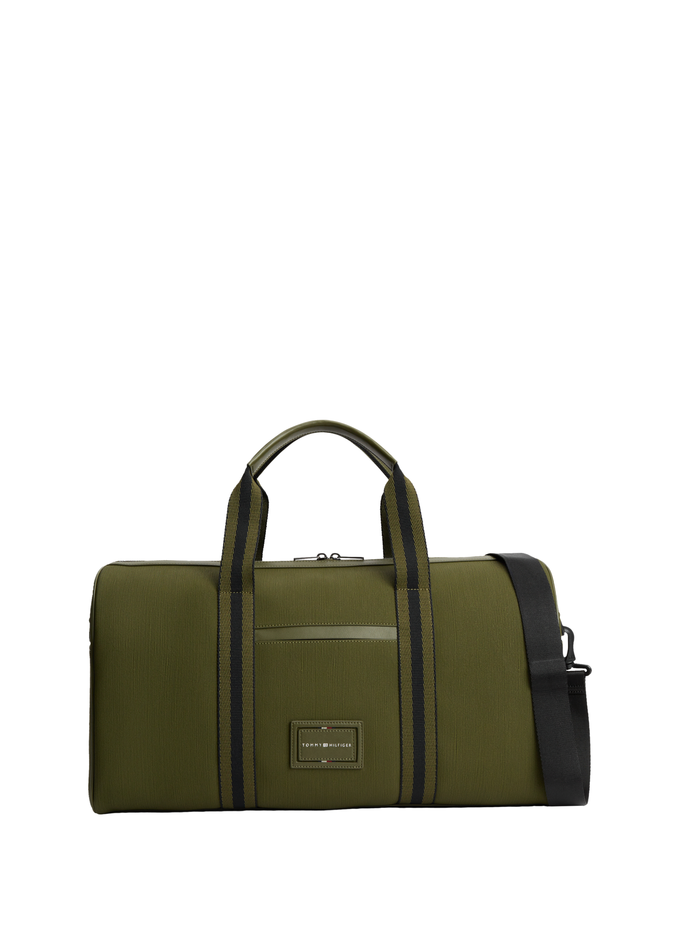 Textured travel bag with embroidered logo TOMMY HILFIGER Khaki
