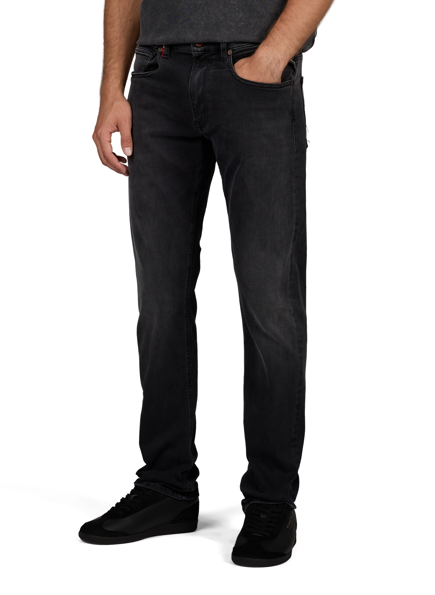 Grover straight fit jeans in blended cotton REPLAY Grey